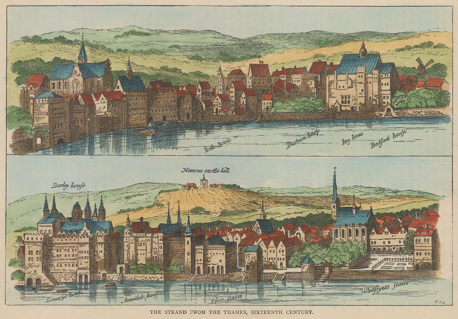 Old & New, London - Medieval London - The Strand, 1880 c.