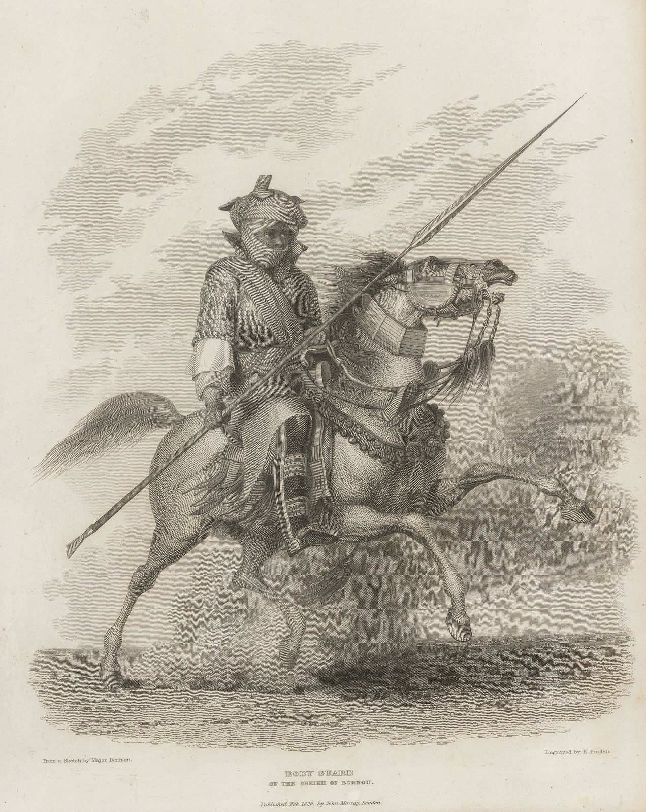 Maj. Dixon Denham, Chad - Bornou Guardsman, 1826