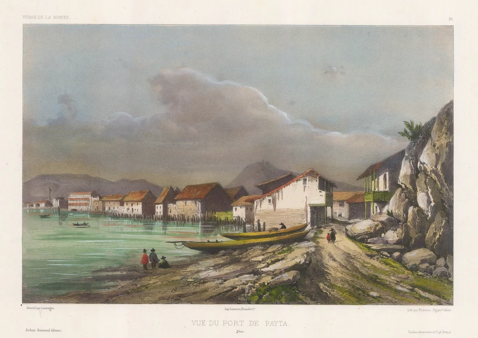 Auguste-Nicolas Vaillant, Peru - Paita, 1850 c.