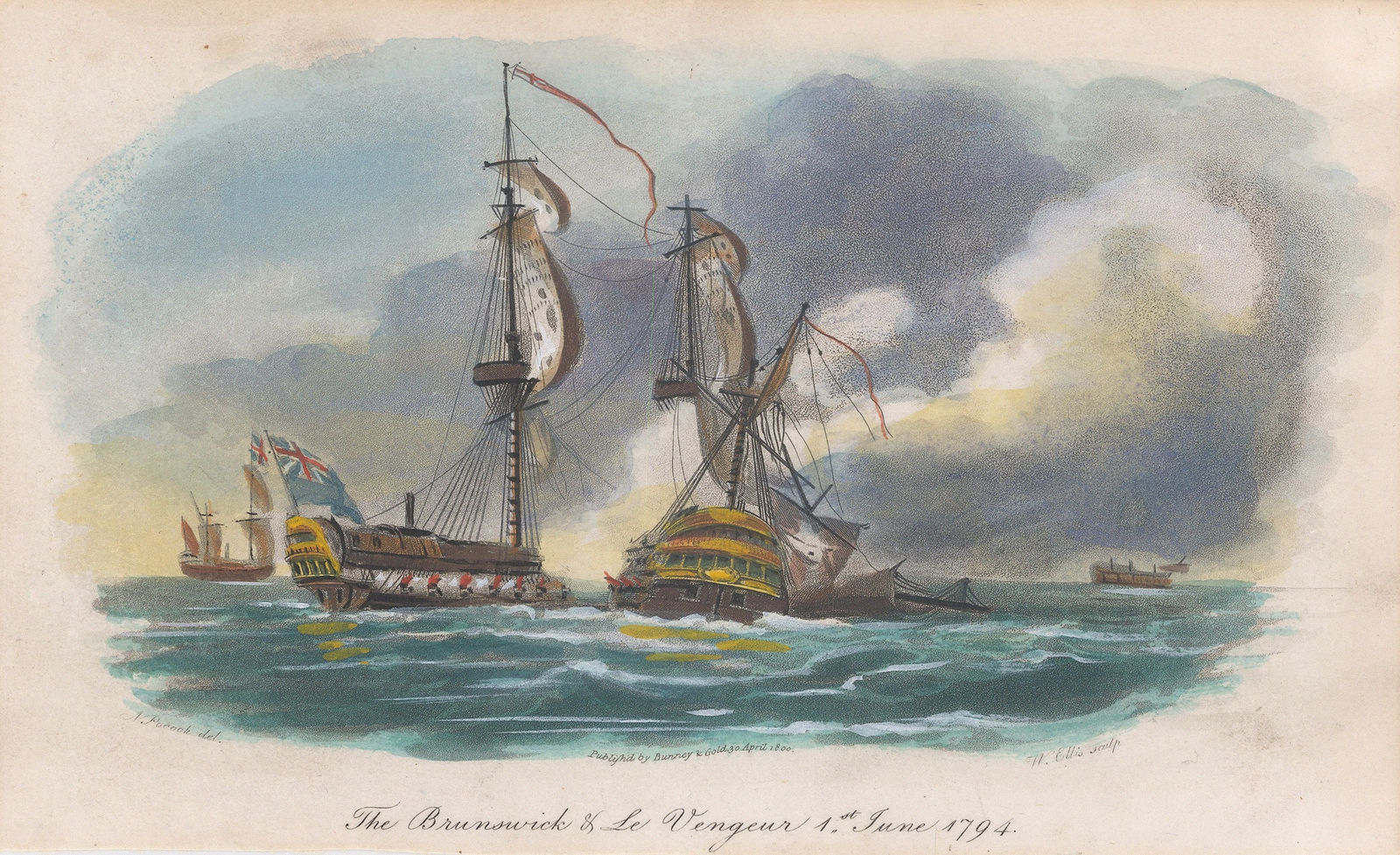 Bunney & Gold, Royal Navy - HMS Brunswick, 1807