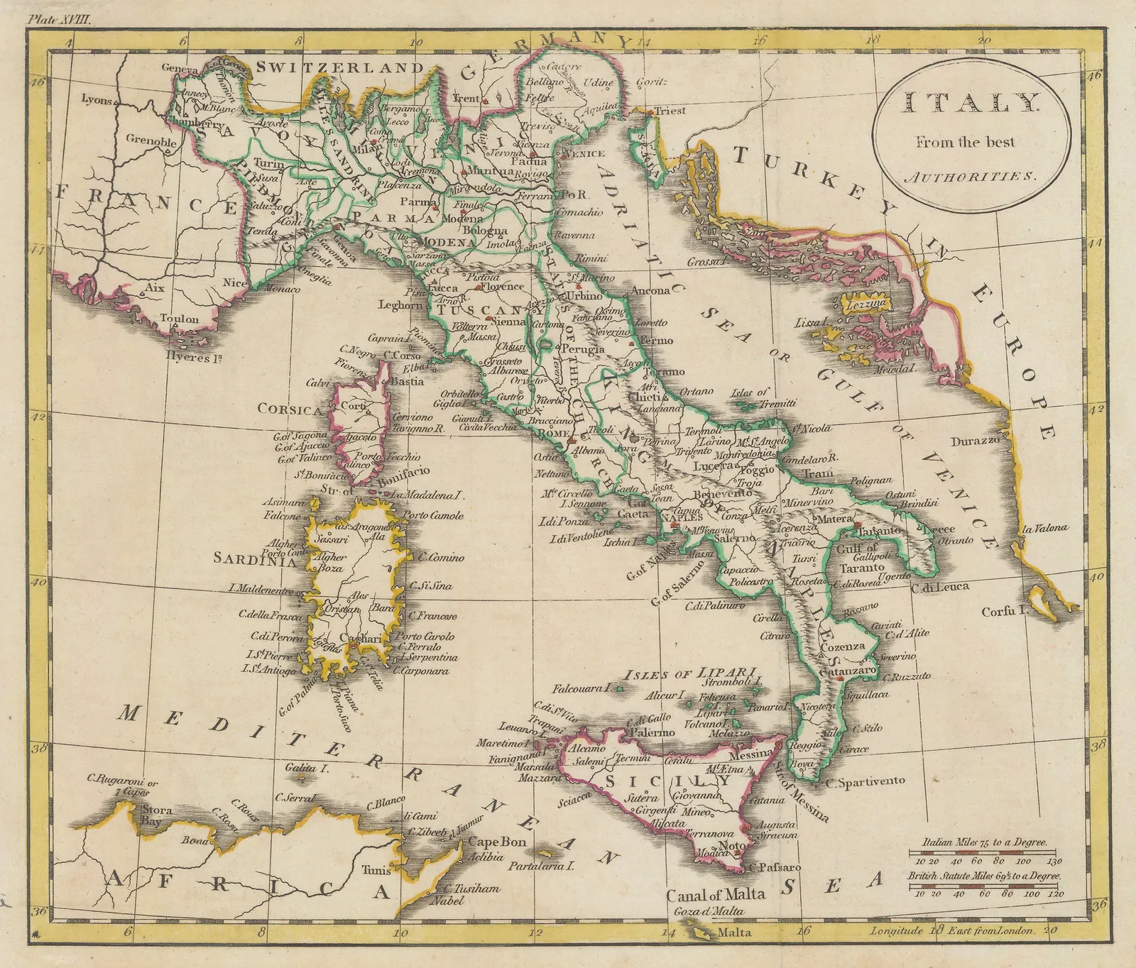 William Guthrie, Italy from the best Authorities, 1801