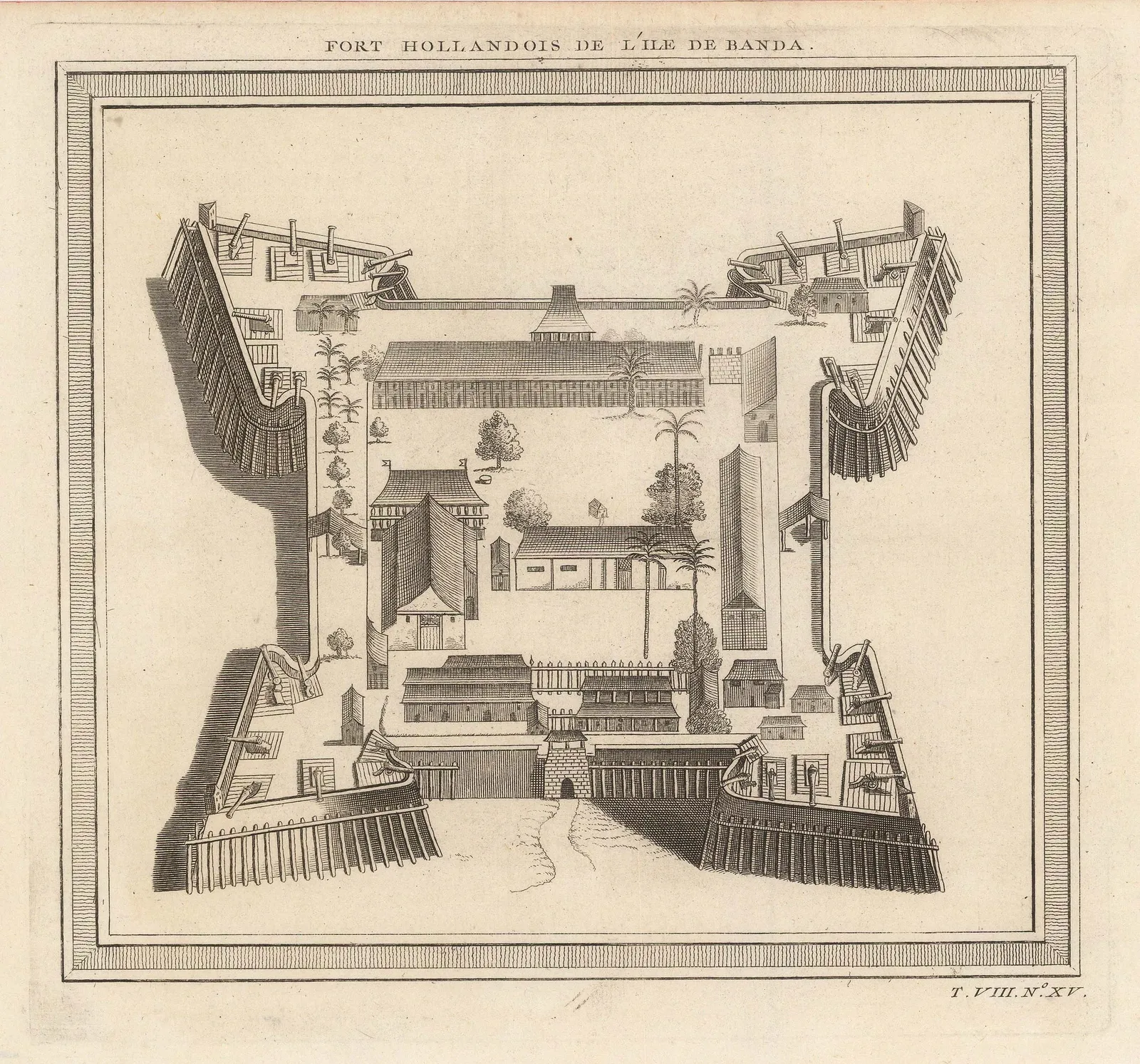 Nicholas Bellin, Indonesia - Banda Island, Fort Nassau, 1750