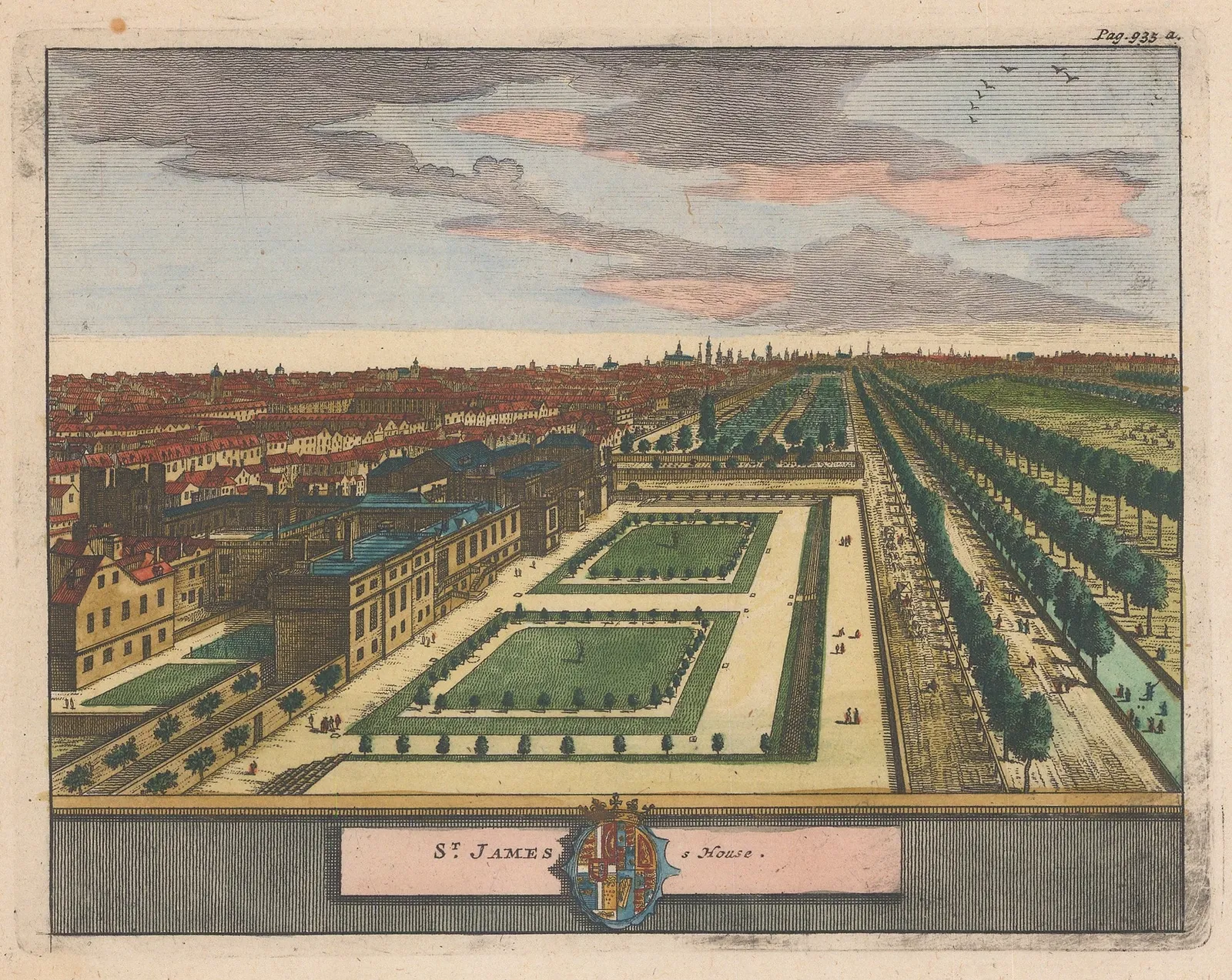 Pieter Van der Aa, London - St. James's Palace, 1725