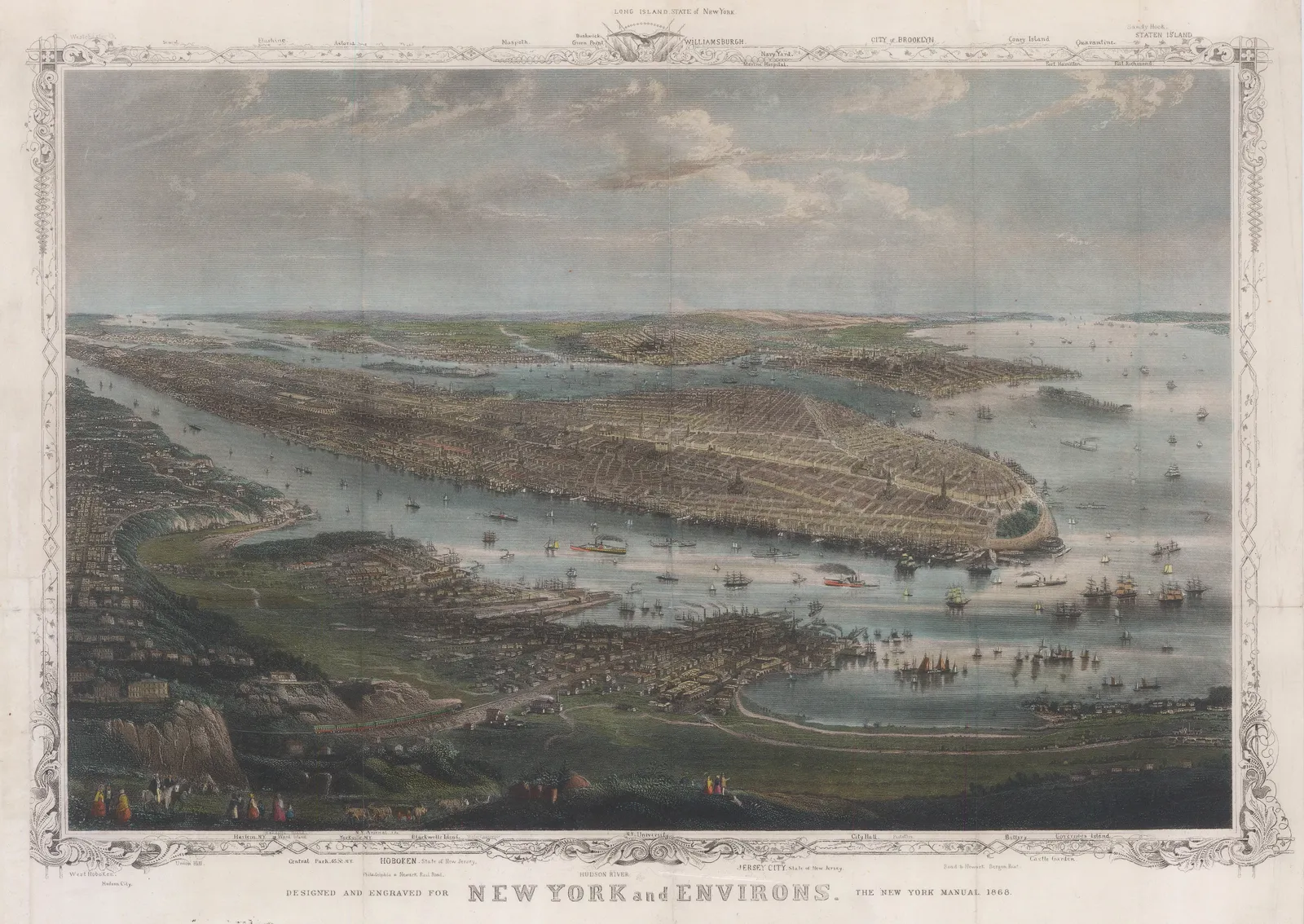 New York Manual, New York City - New York and Environs, 1868