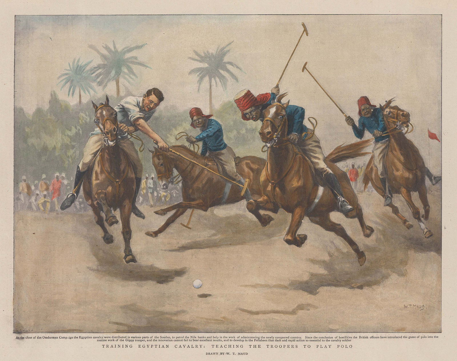 The Graphic Magazine, Egypt - Egyptian Cavalry, 1899