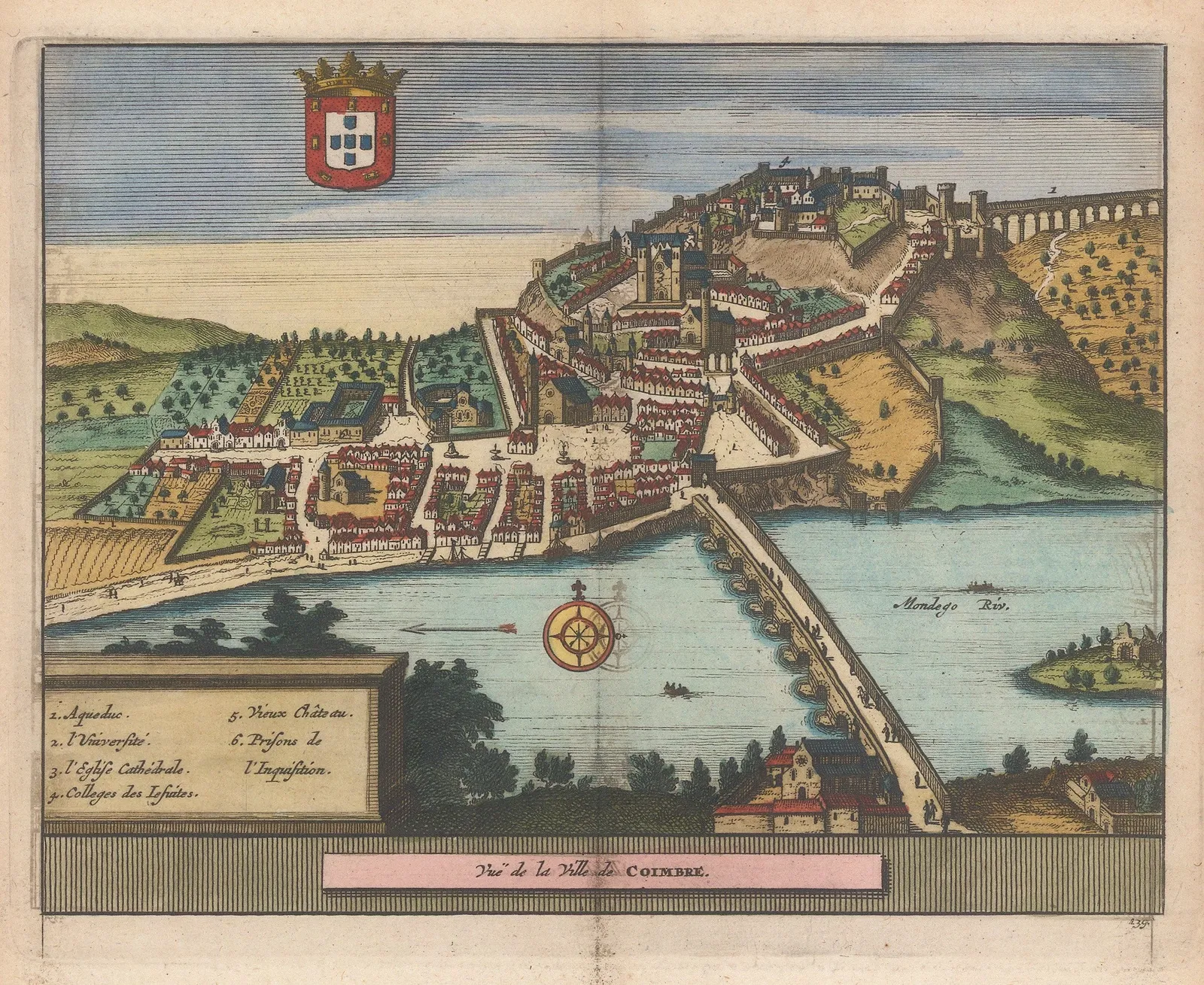 Pieter Van der Aa, Portugal - Coimbra, 1727