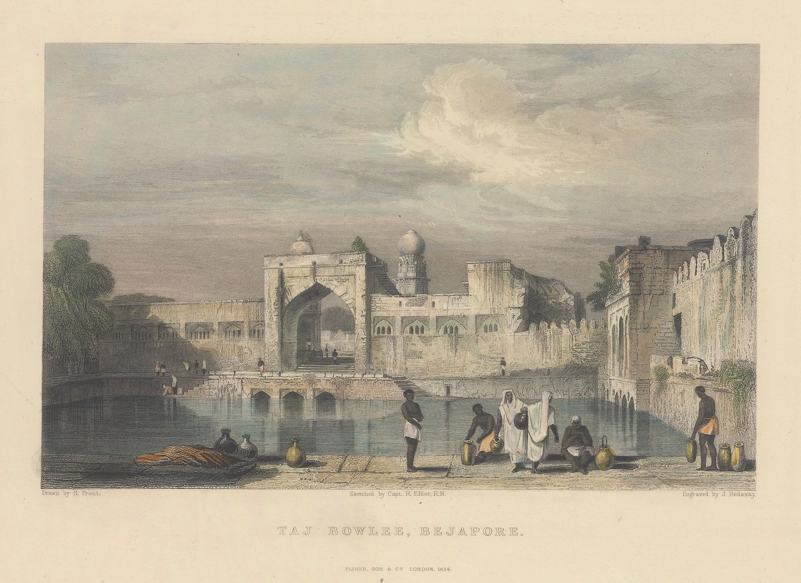 Capt. Robert Elliot, India - Bijapur/Bejapore, Taj Bawdi, 1842 c.