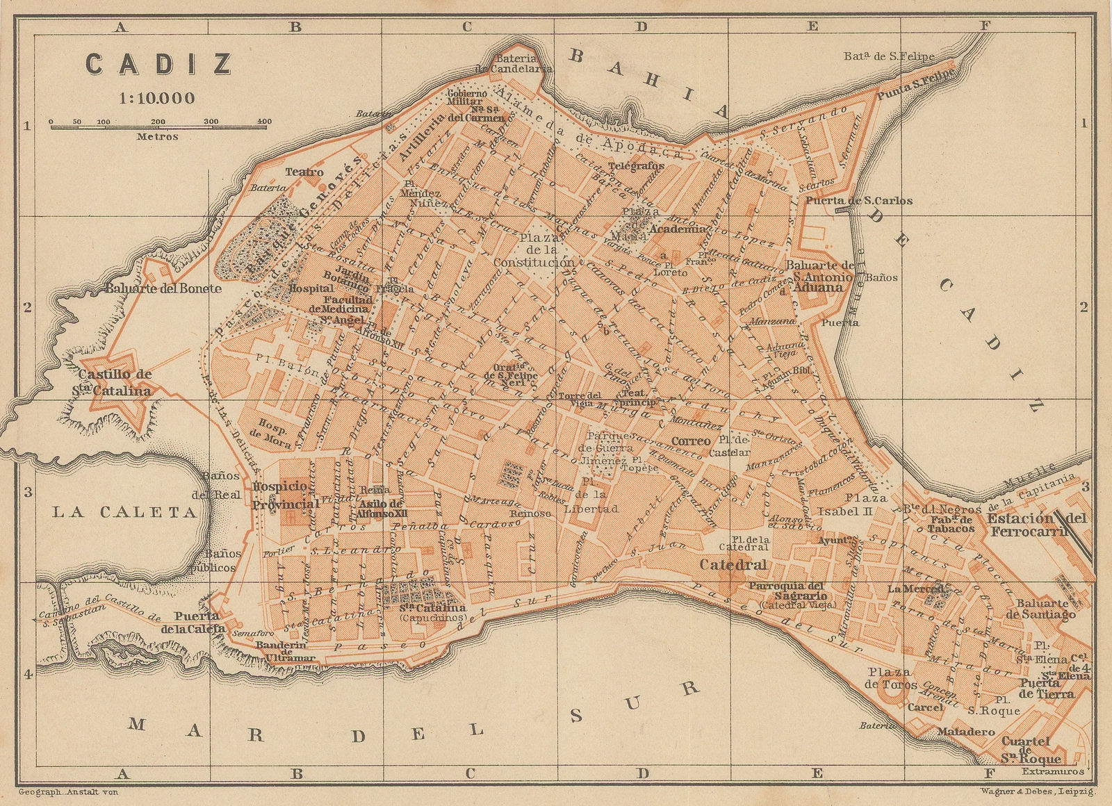 Karl Baedeker, Cadiz, 1908