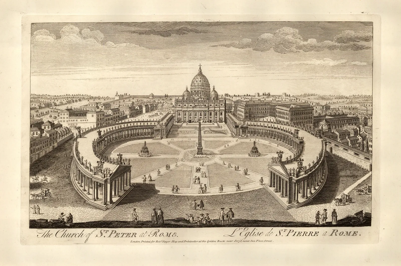 Robert Sayer, Italy - Rome, St Peter's Basilica, 1774