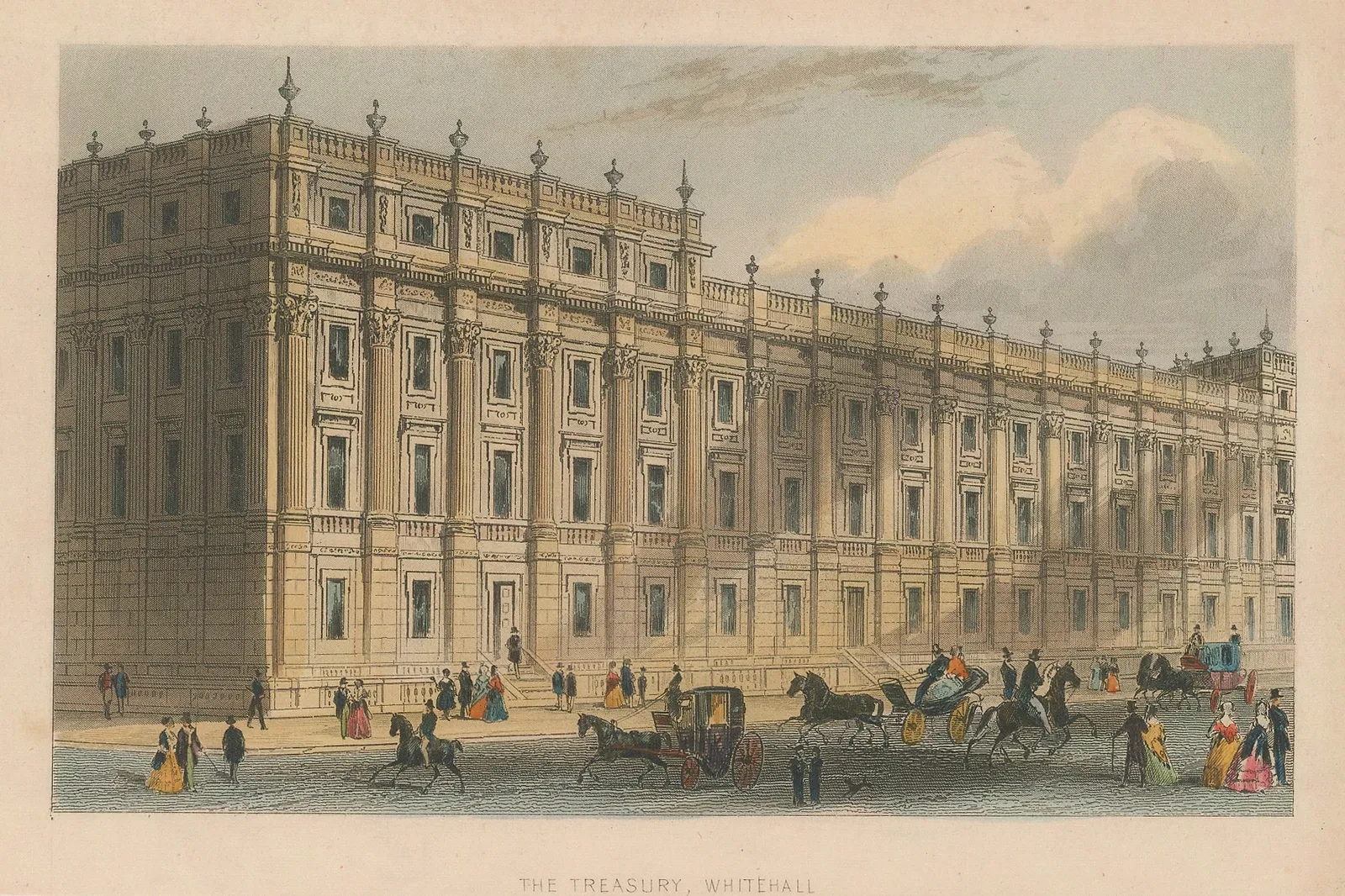 John Tallis, London - Treasury Buildings, 1851