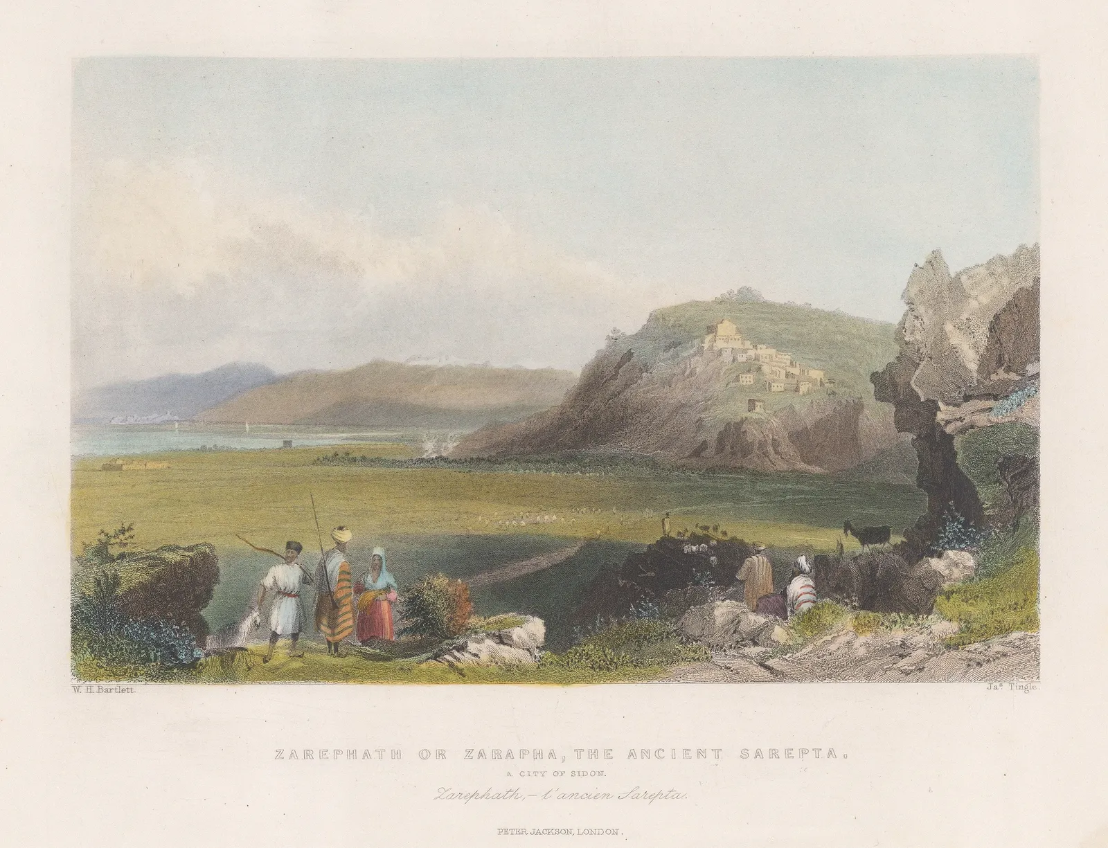 William Bartlett, Lebanon - Sarepta (Zarephath), 1840 c.