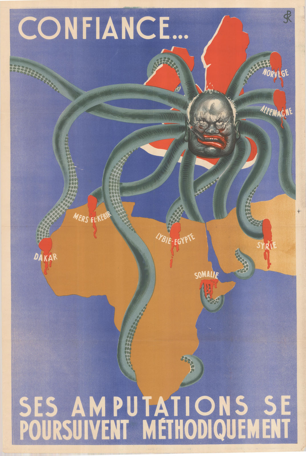 S.P.K., WWII Propaganda poster, 1942