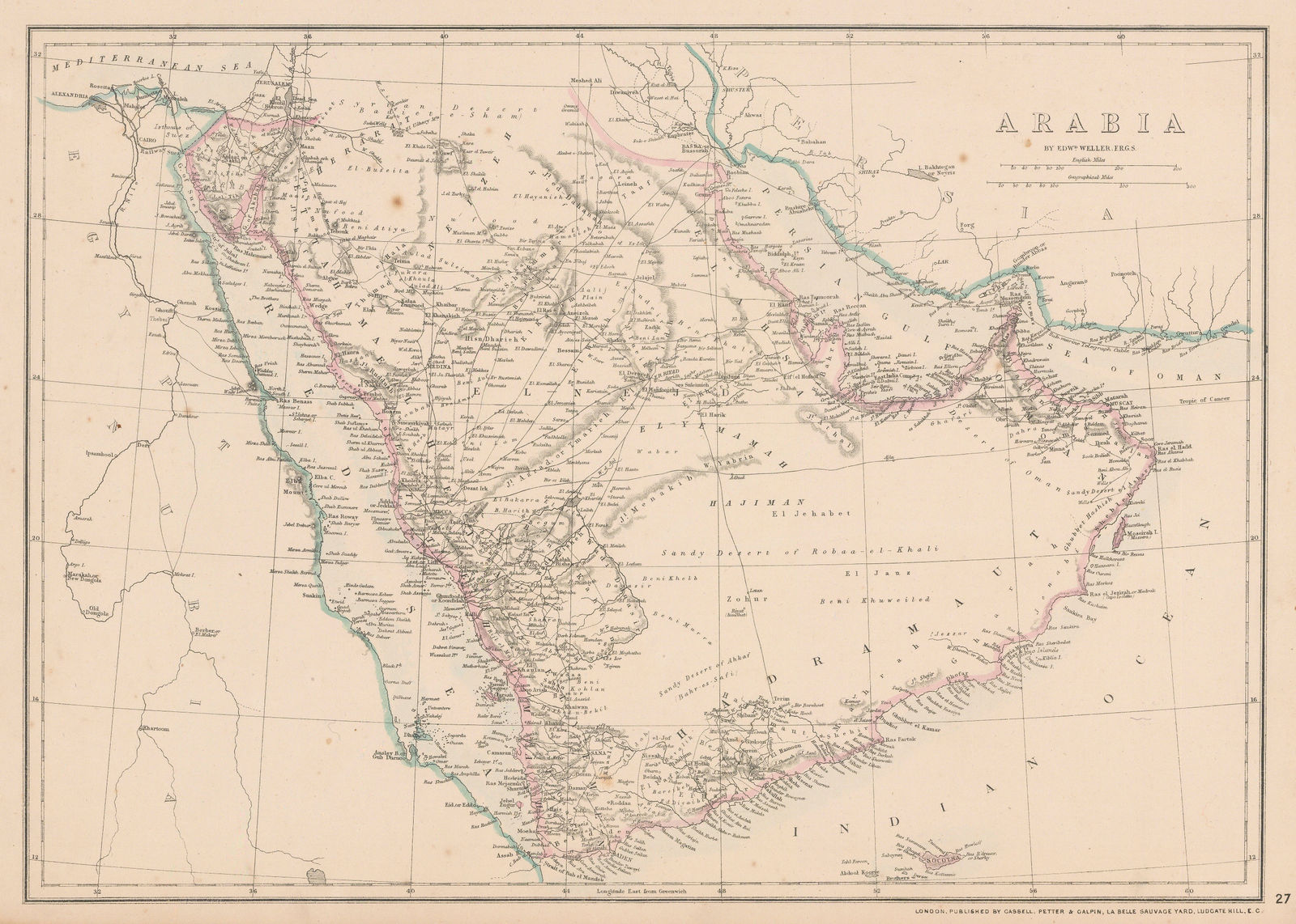 Edward Weller, Arabia, 1863