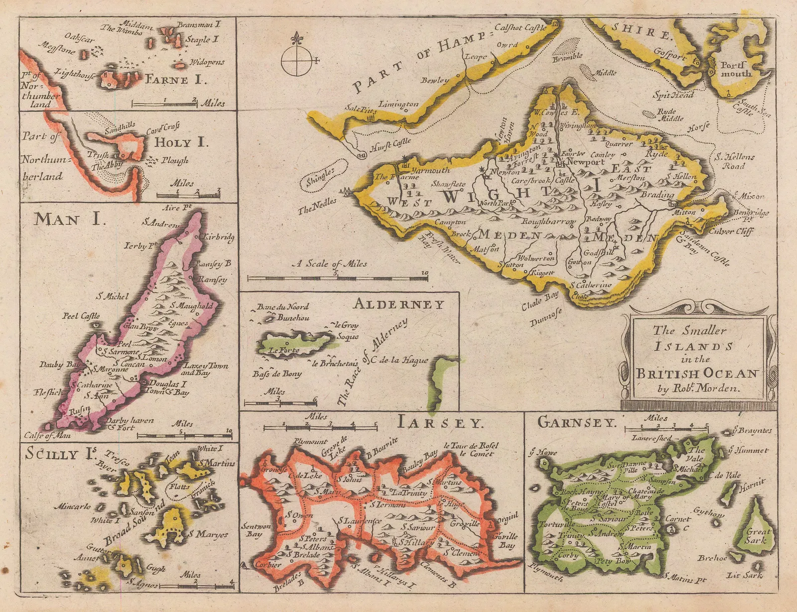 Robert Morden, Smaller British Islands, 1708
