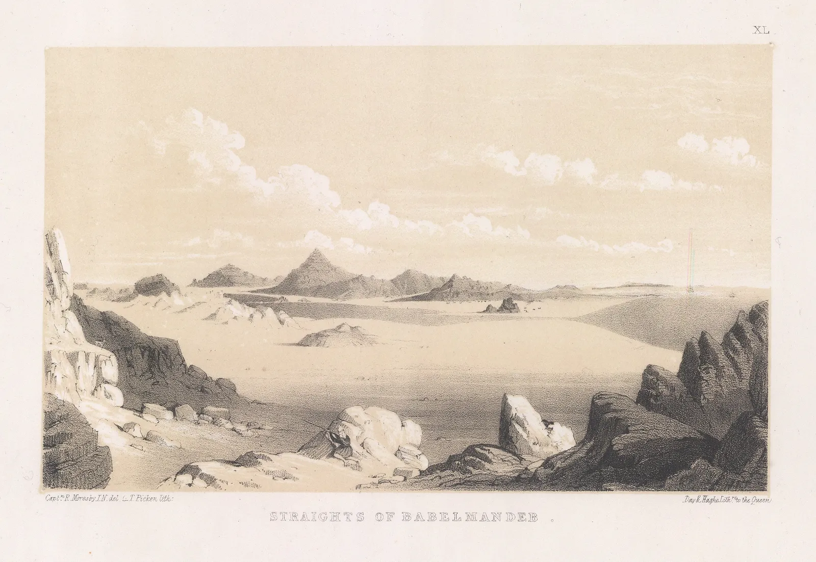 Lt. Col. Francis Rawdon Chesney, Yemen - Bab-el-Mandeb, 1850
