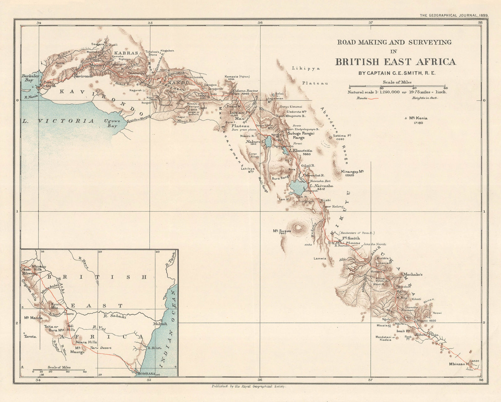 Royal Geographical Society (RGS), Mombasa to Lake Victoria, Kenya, 1899
