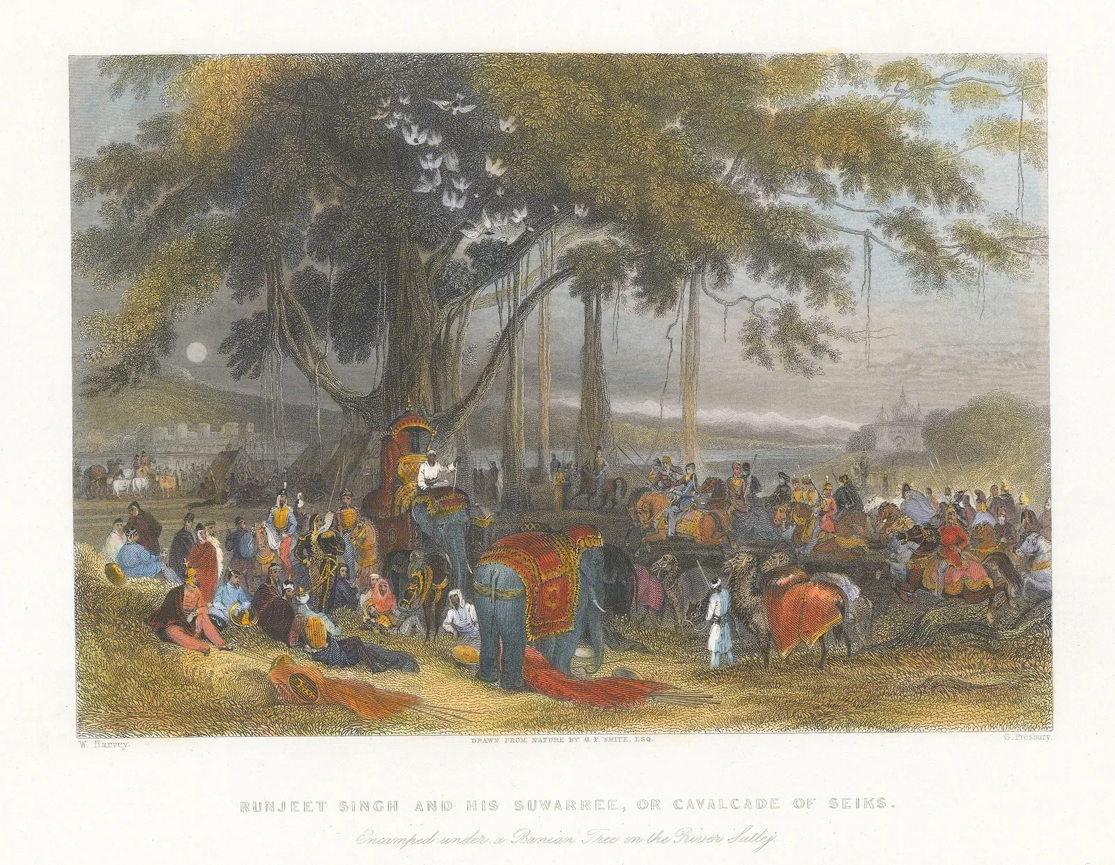 Thomas Allom, Pakistan - Punjab, Sikh Irregular Cavalry, 1840