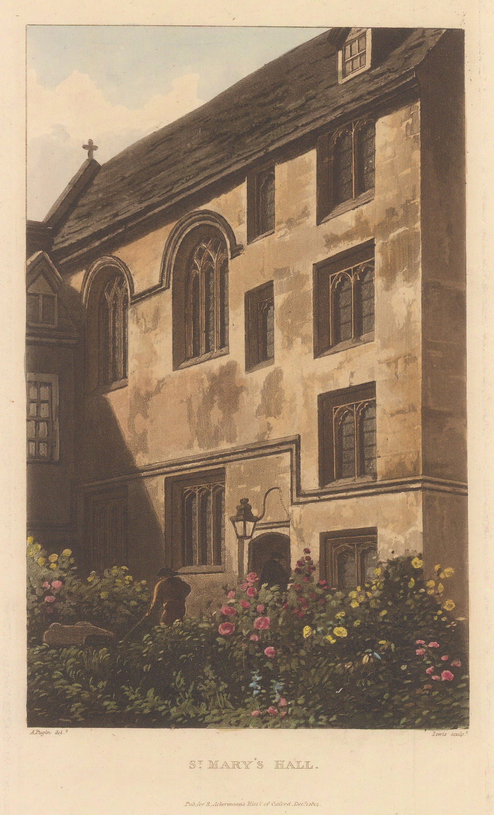 Rudolph Ackermann, Oxford University - Oriel College, St Mary Hall, 1814