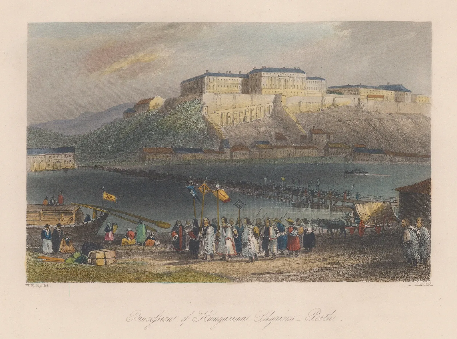 William Bartlett, Hungary - Budapest (Pesth), 1840 c.