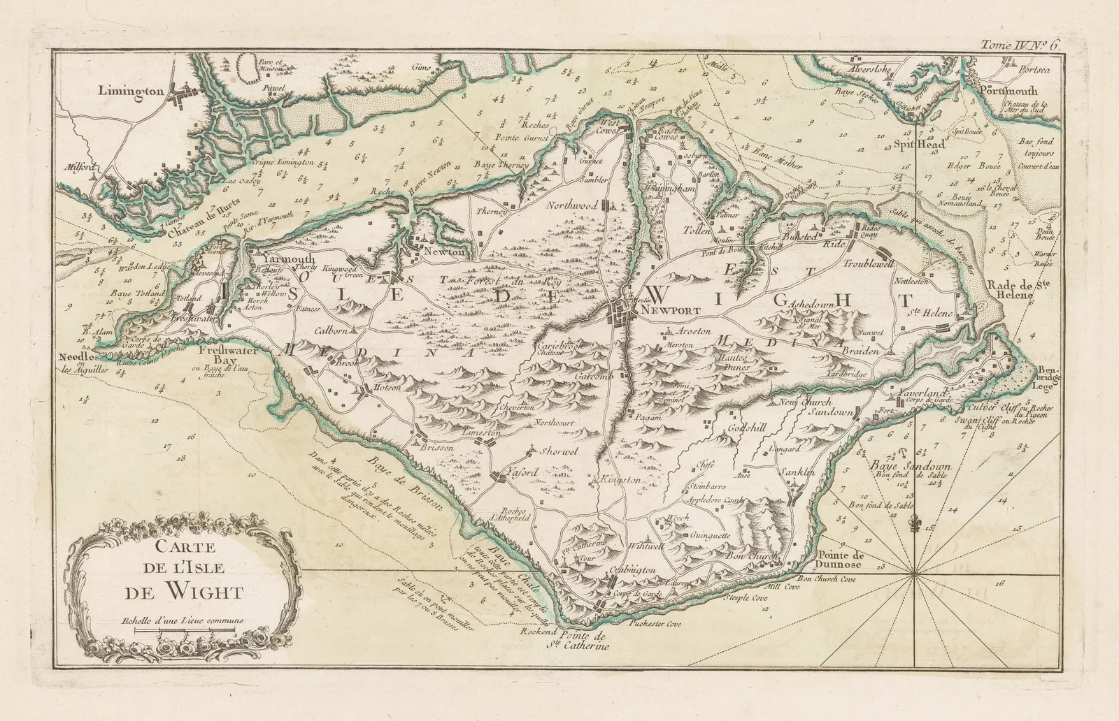 Jacques-Nicolas Bellin, Isle of Wight, 1764