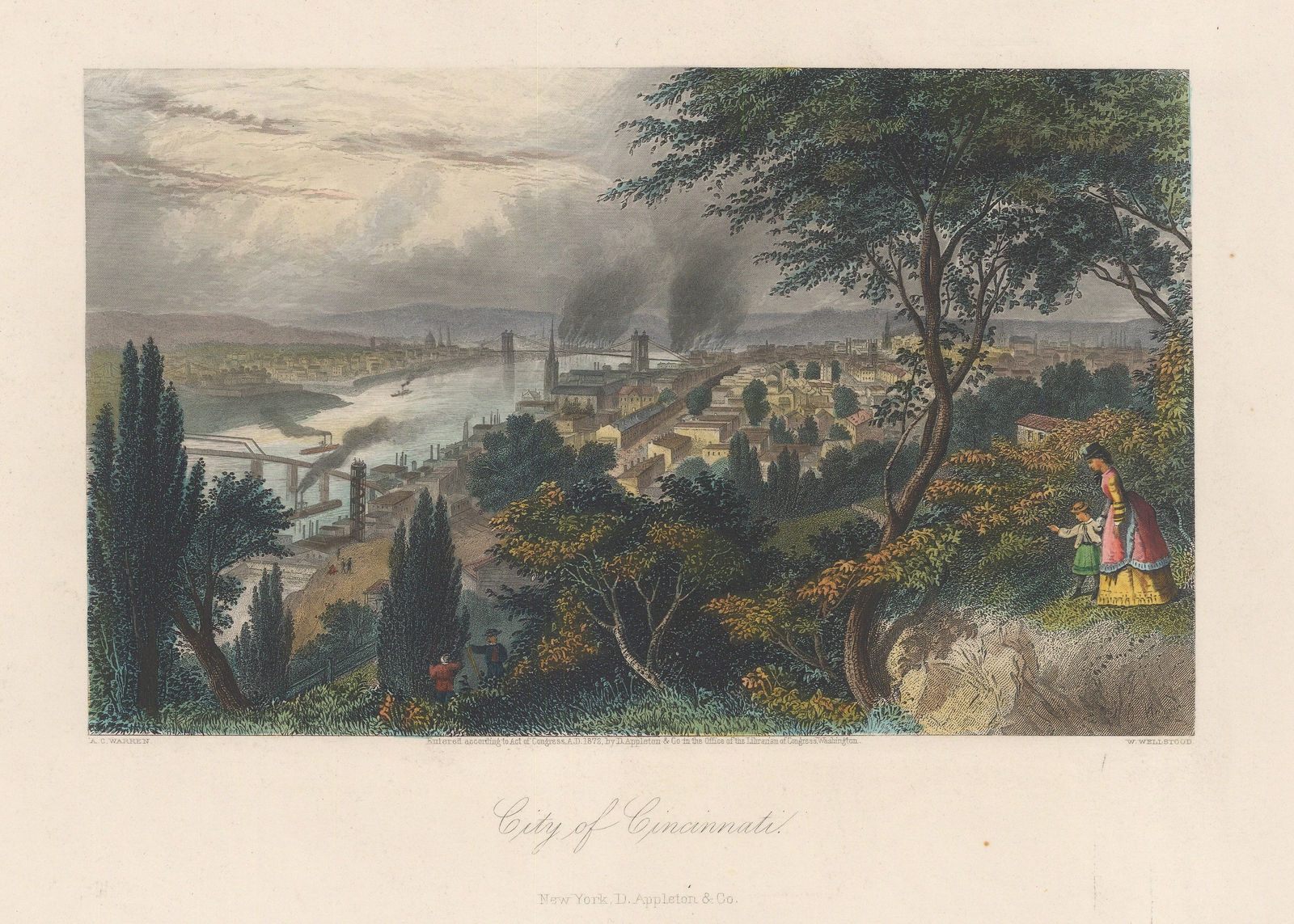 Picturesque America, Ohio - Cincinnati, 1872