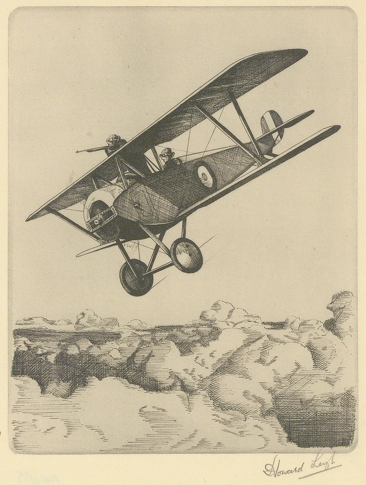 Howard Leigh, Aviation - Nieuport two-seater, 1934