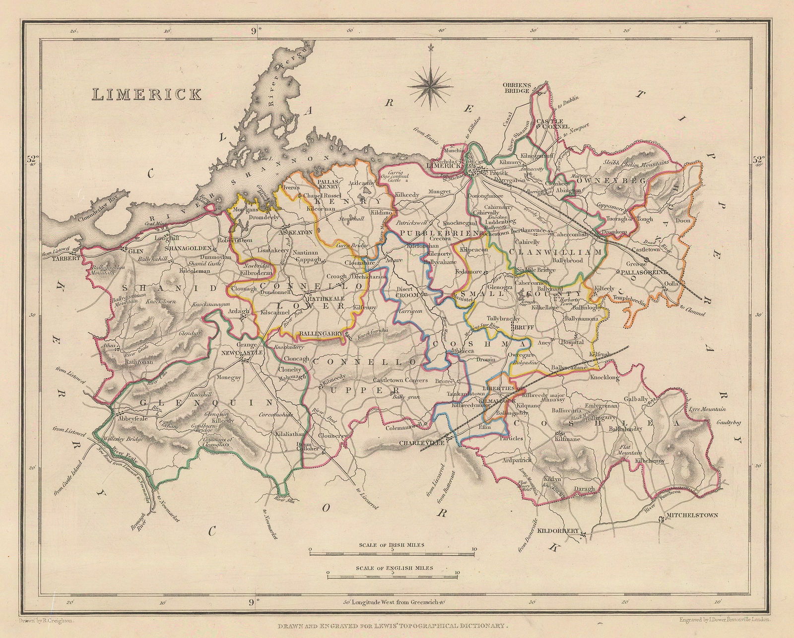 Samuel Lewis, Limerick, 1850