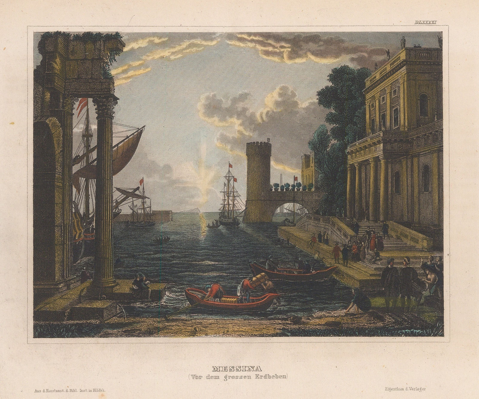 Hermann Meyer, Italy - Sicily, Messina, 1847