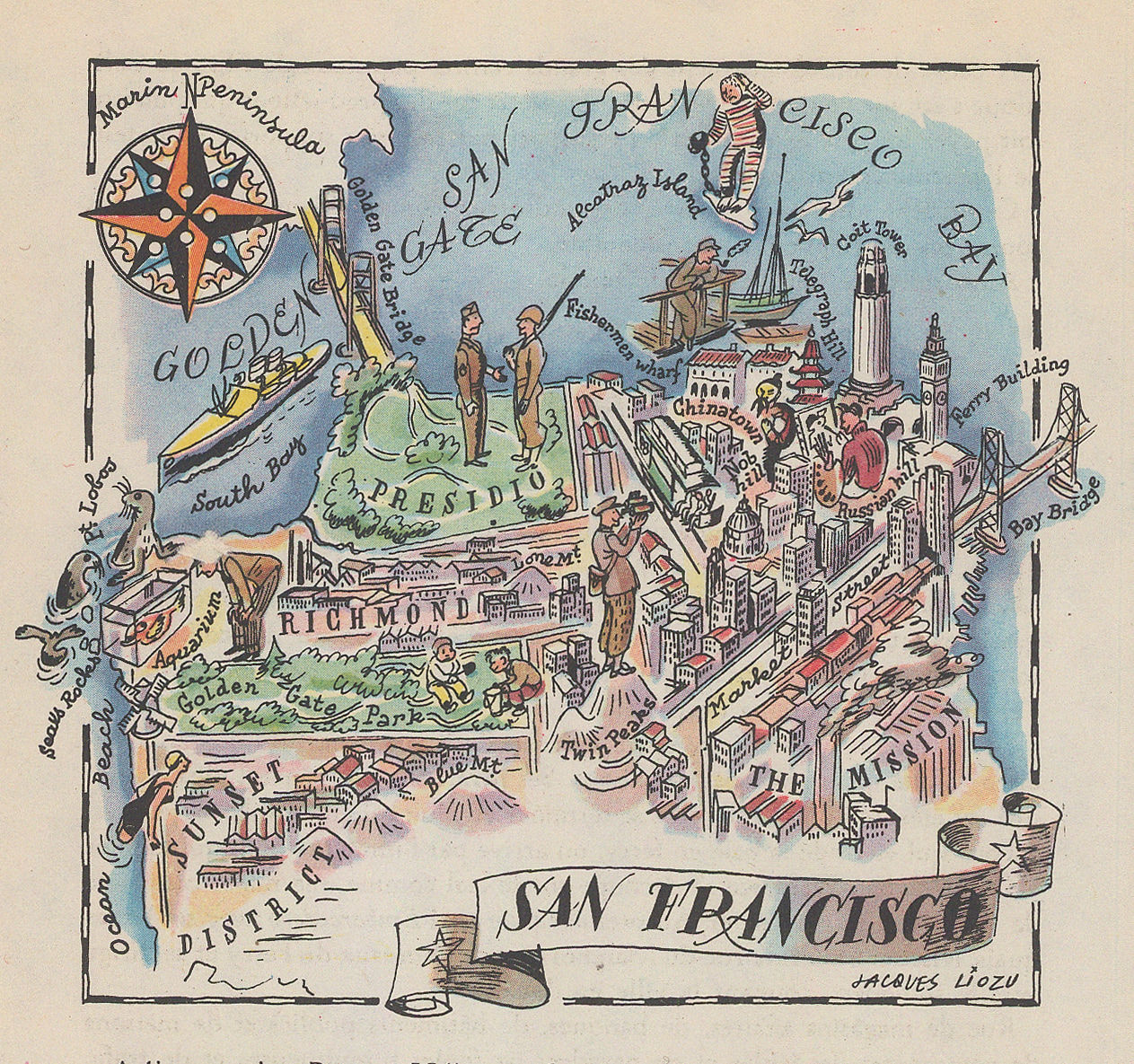 Dore Ogrizek, San Francisco, 1946