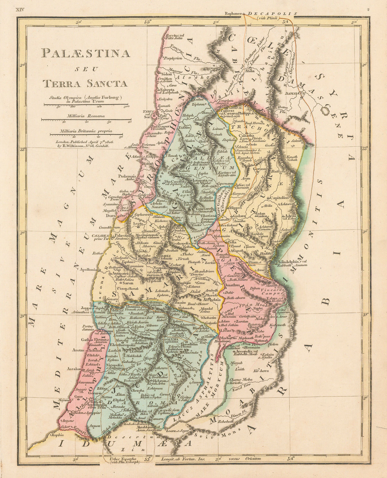 Robert Wilkinson, Palaestina seu Terra Sancta, 1806