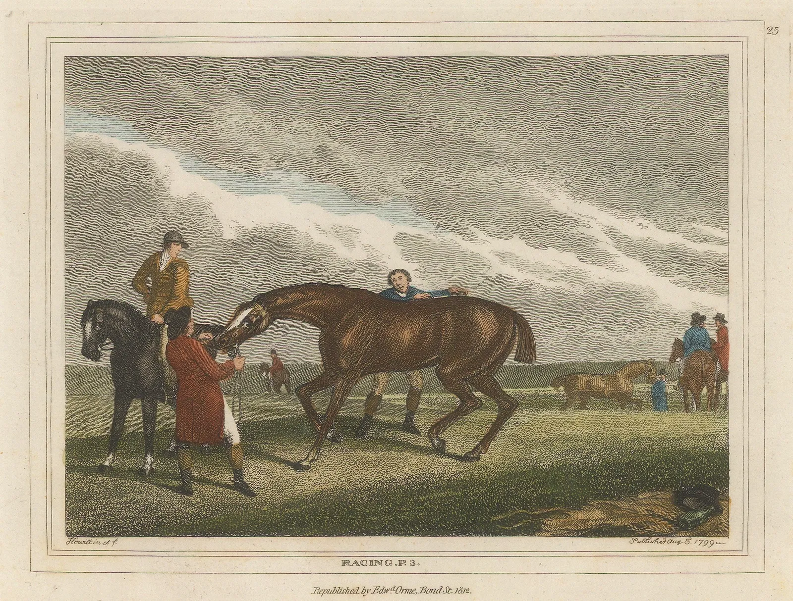 Samuel Howitt, Horse Racing - Racing, 1812