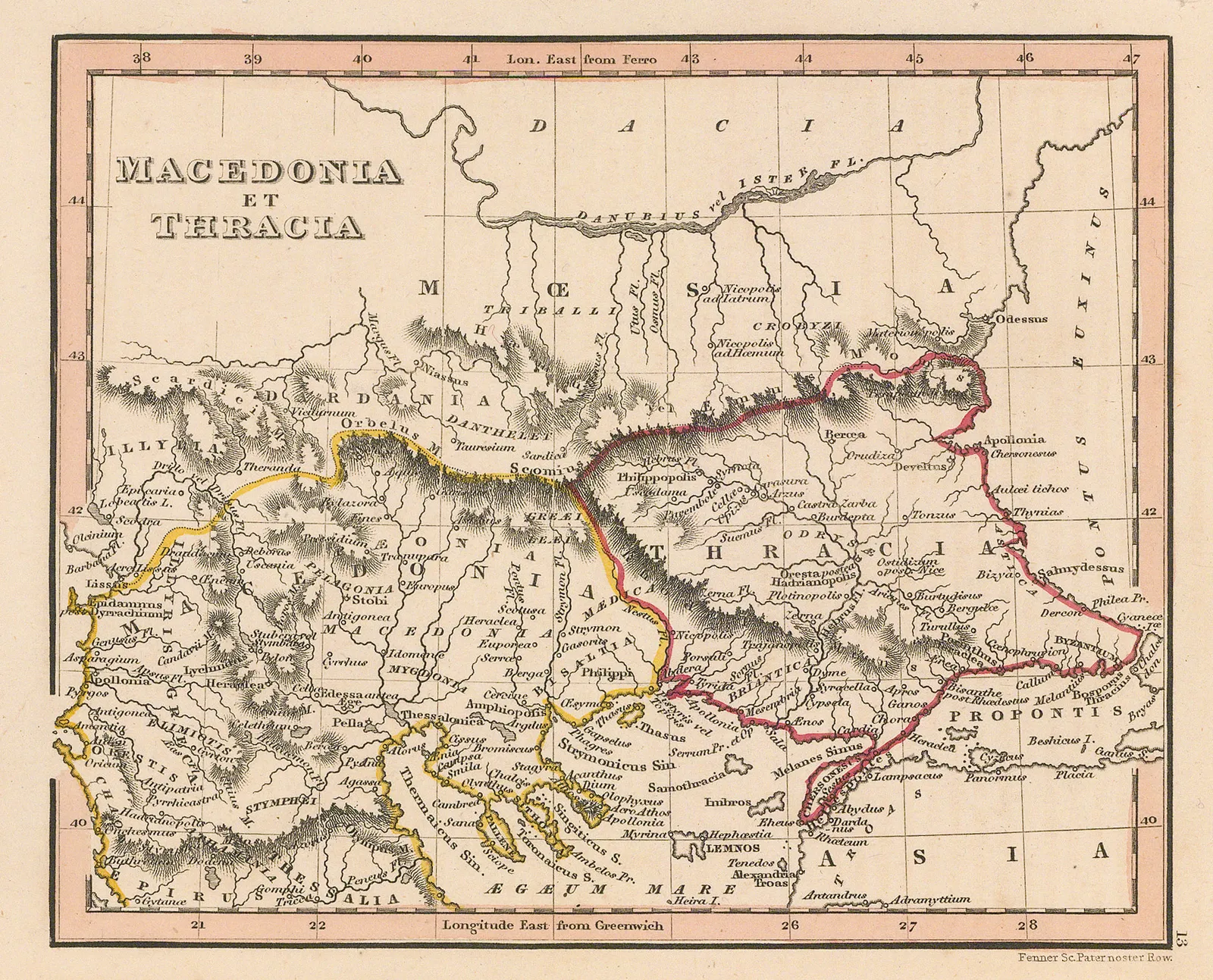 Rest Fenner, Ancient Macedonia & Thrace, 1836