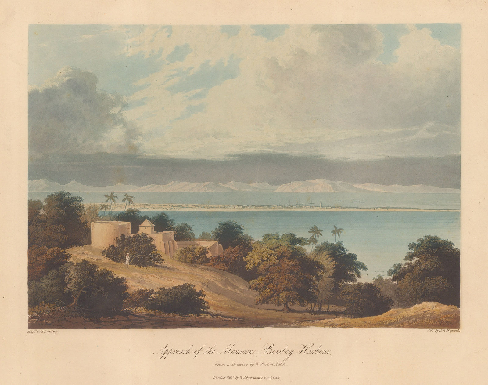 Capt. Robert Grindlay, India - Mumbai / Bombay, Approach of the Monsoon, 1830