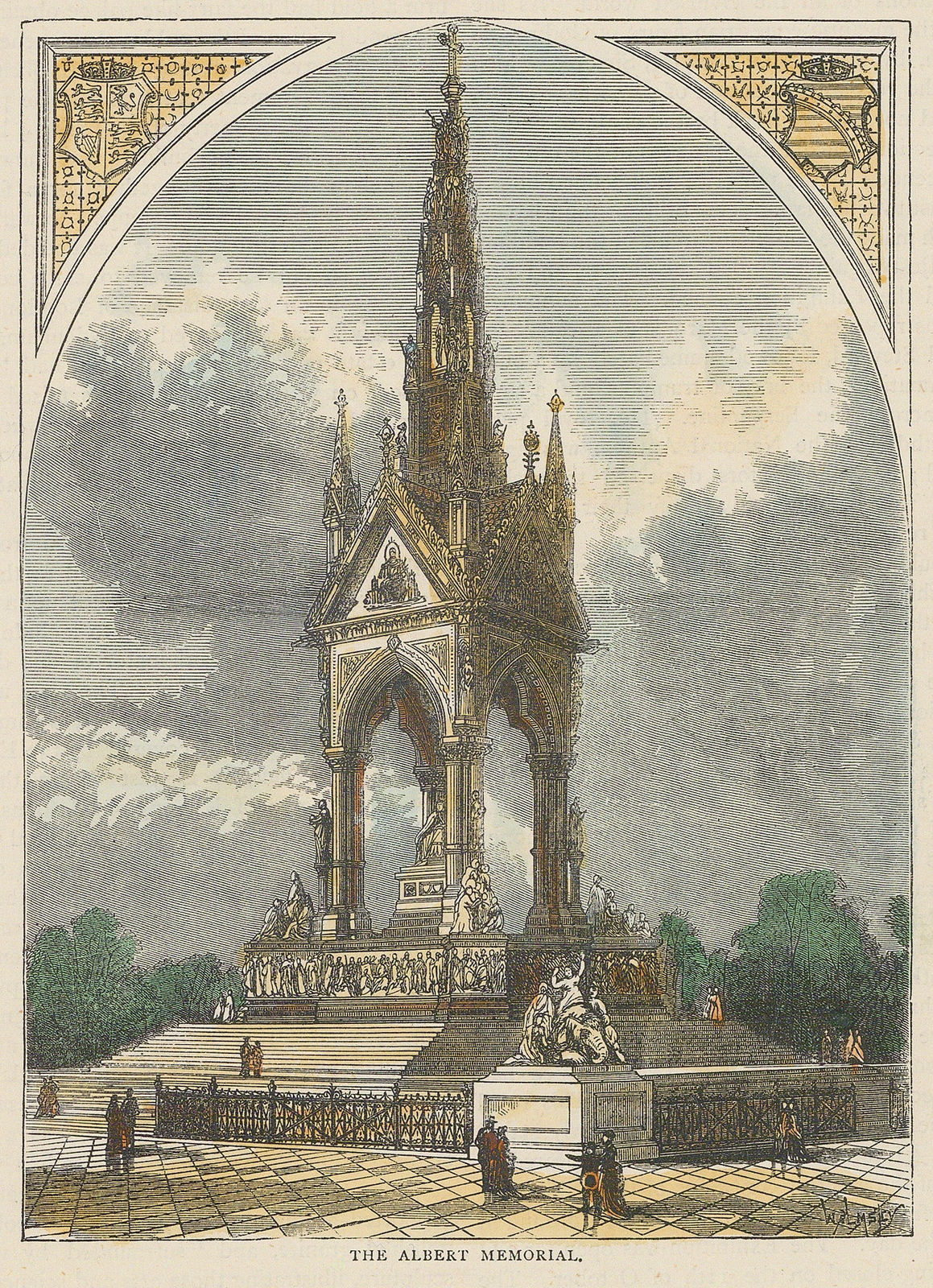 Old & New, London - Albert Memorial, 1880 c.