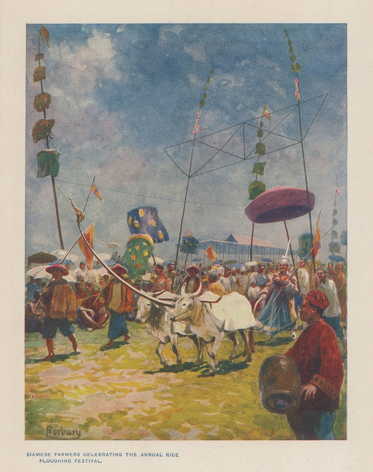 Frank Elias, Thailand - Rice Ploughing Festival , 1913