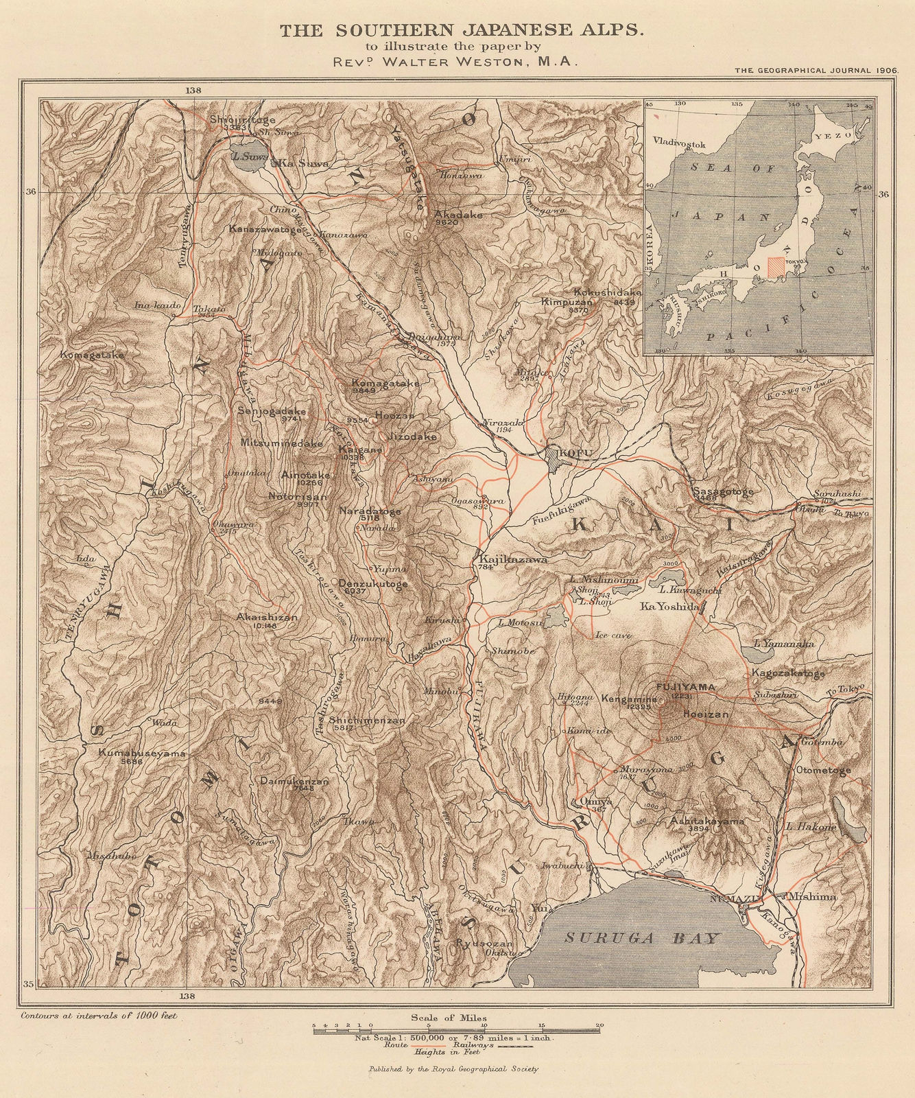 Royal Geographical Society (RGS), The Southern Japanese Alps, 1906