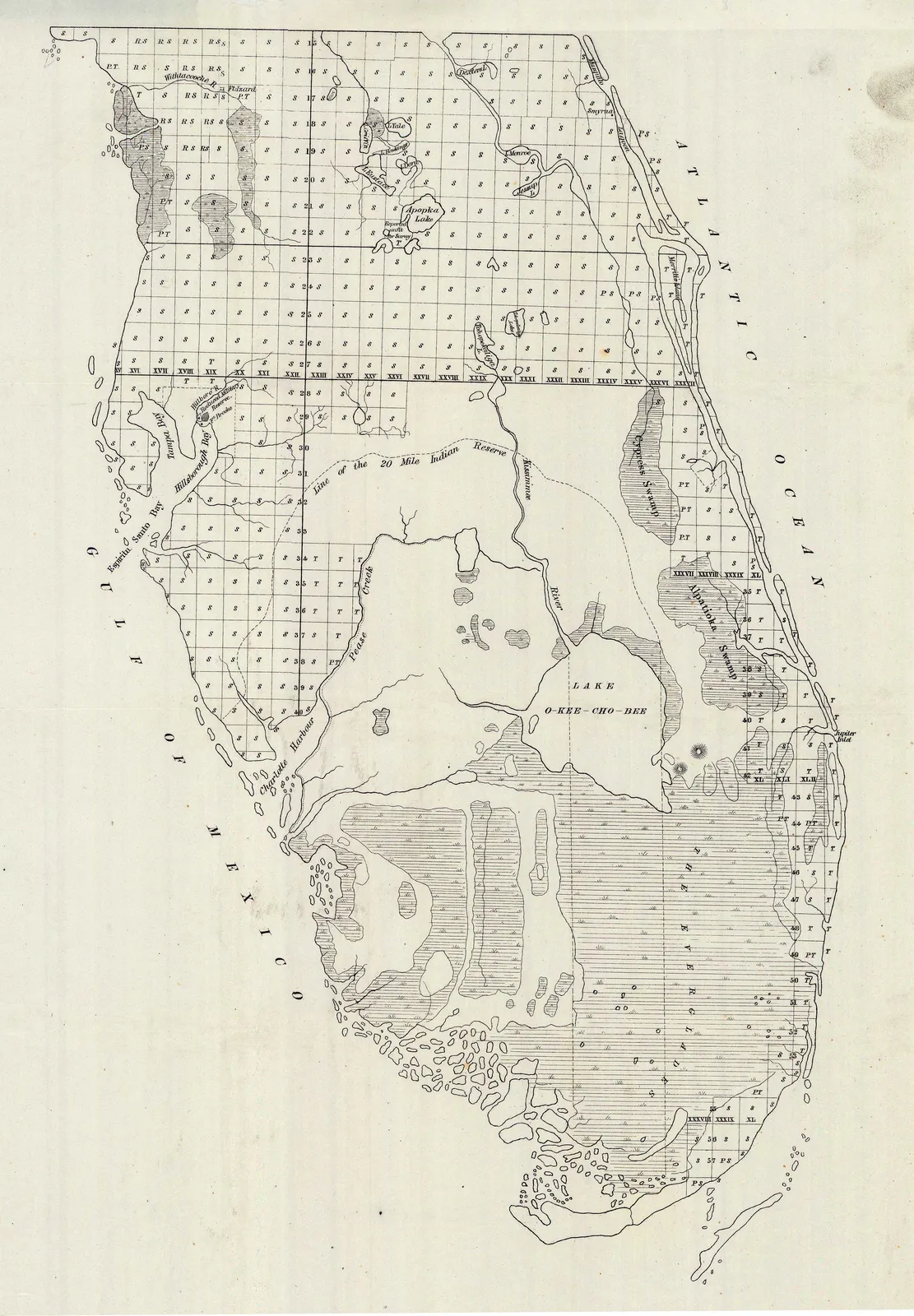 General Land Office (GLO), South Florida, 1850