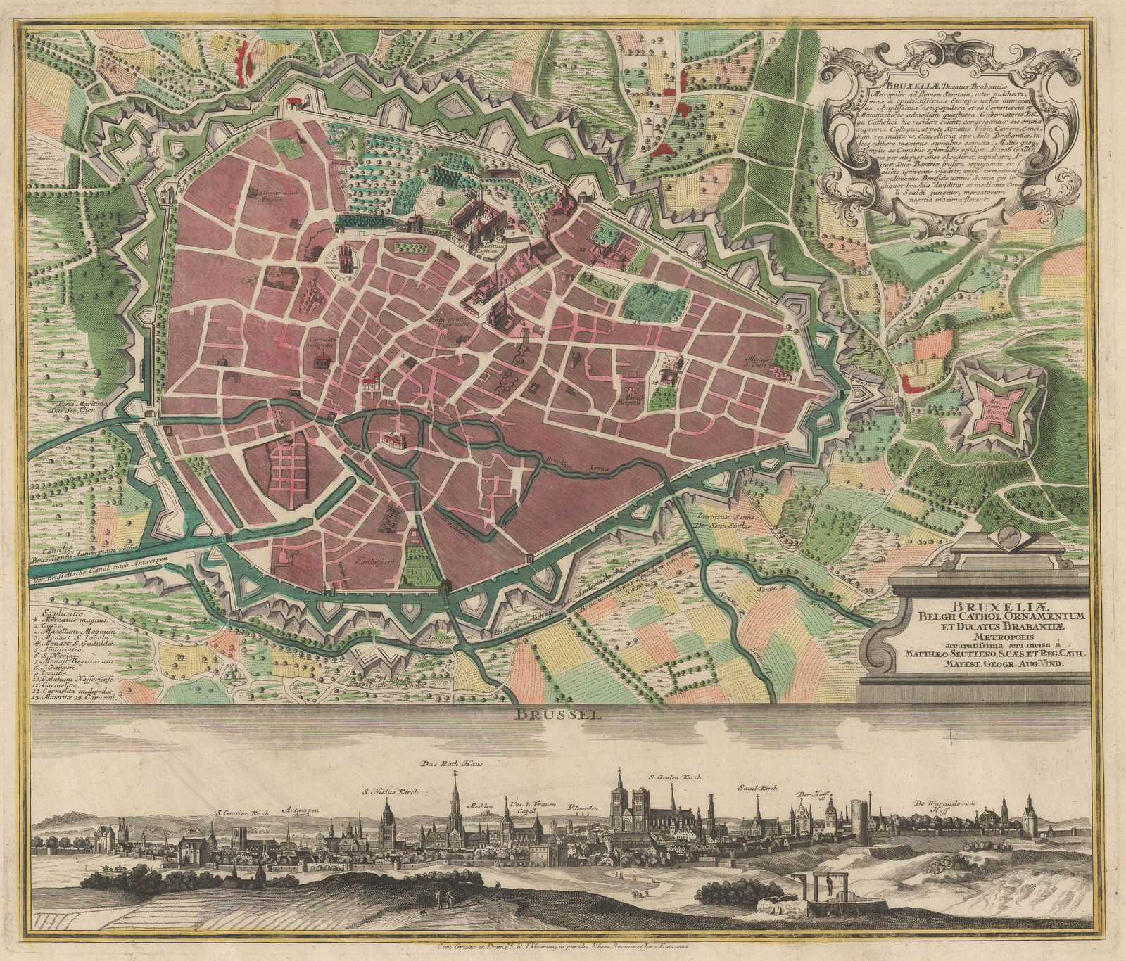 Matthaus Seutter, Brussels (Bruxelles), 1745 c.