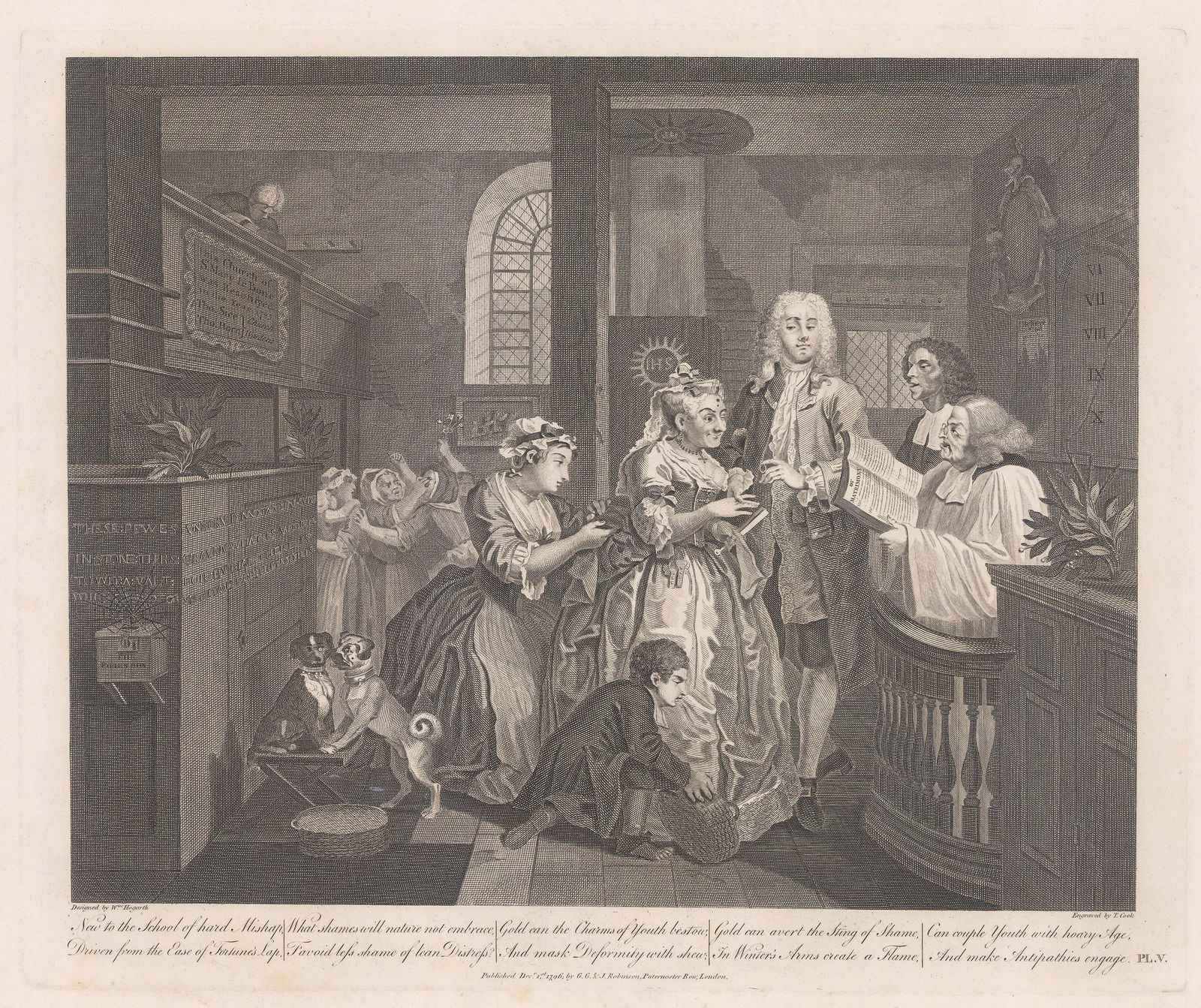 William Hogarth, Hogarth - Rake's Progress, 1800 c.