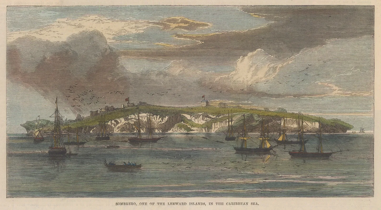 Illustrated London News (ILN), Lesser Antilles - Anguilla, Sombrero, 1865 c.