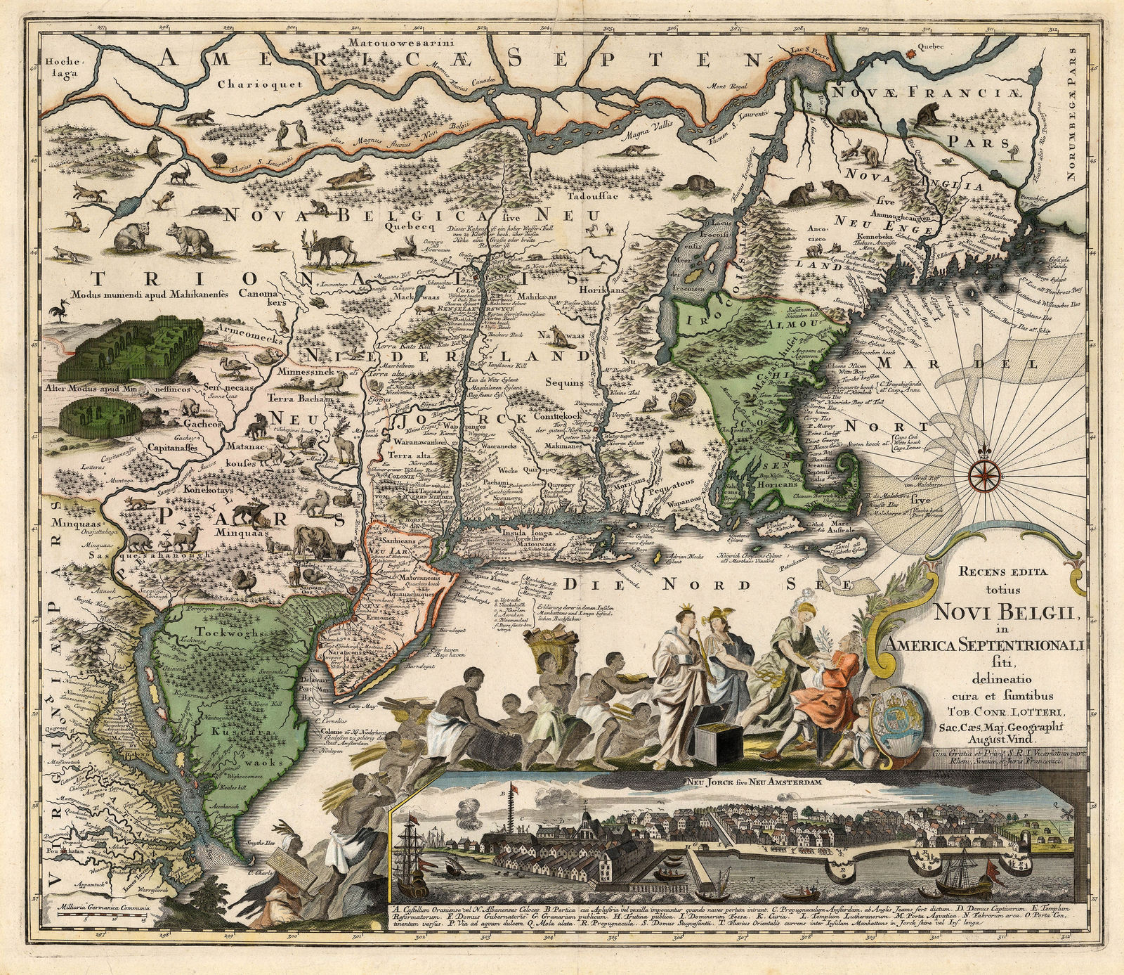 Tobias Conrad Lotter, New England and New York, 1750 c.