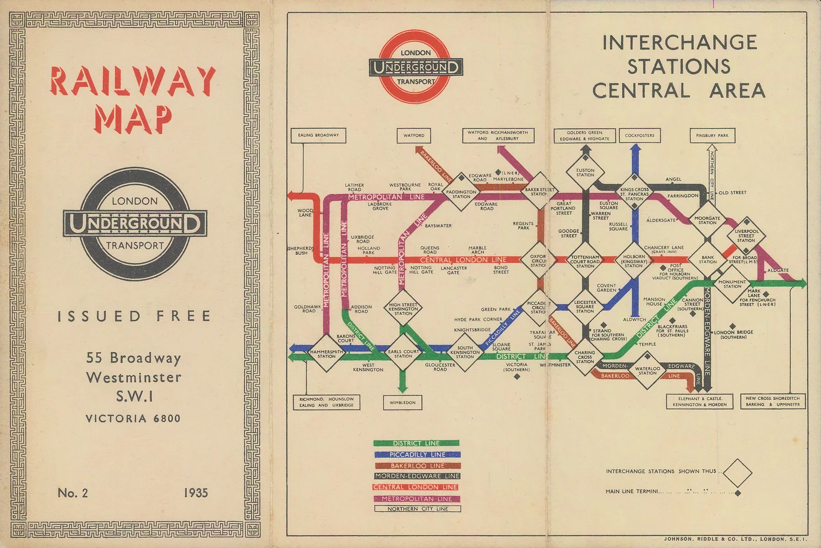 Harry Beck, London Underground Map, 1935
