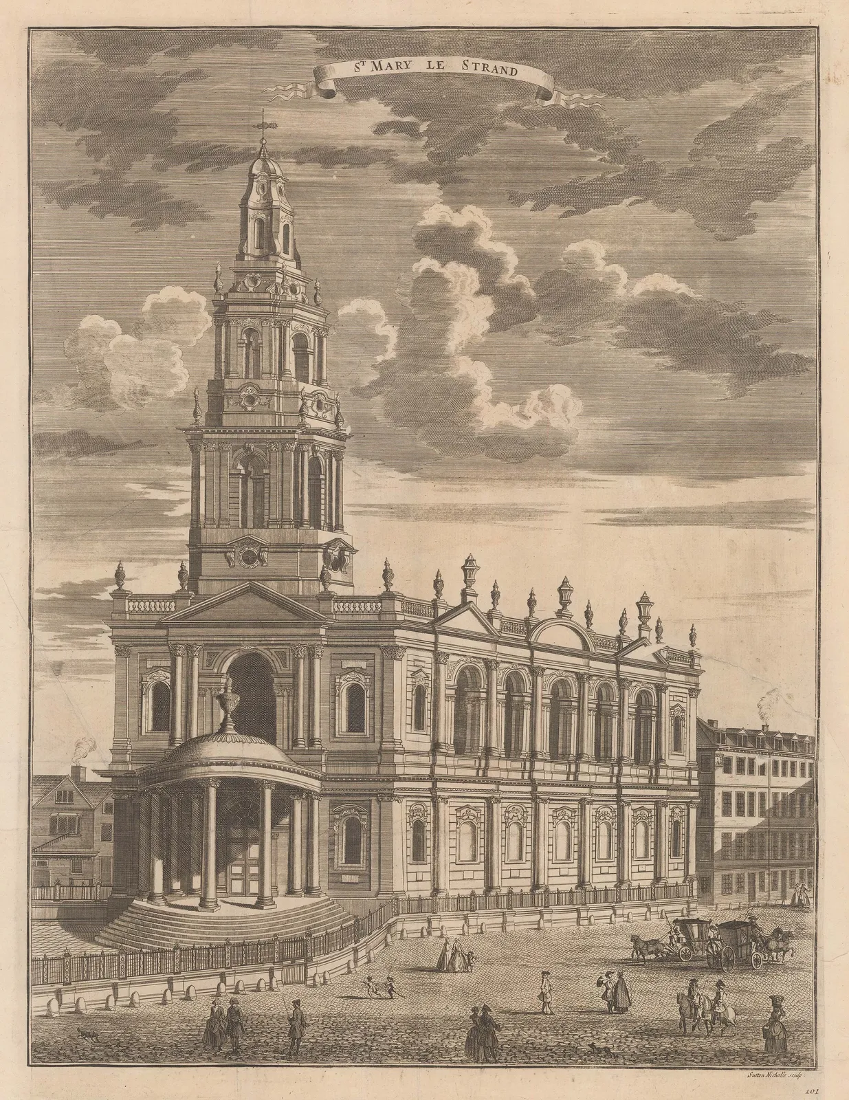 John Stow, London - St. Mary Le Strand, 1754