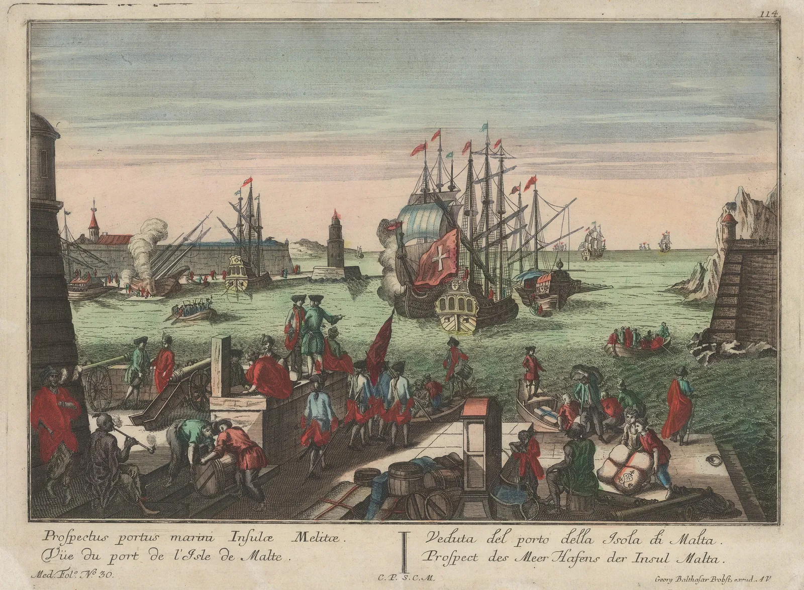 Georg Balthasar Probst, Malta - Valetta, 1760 c.