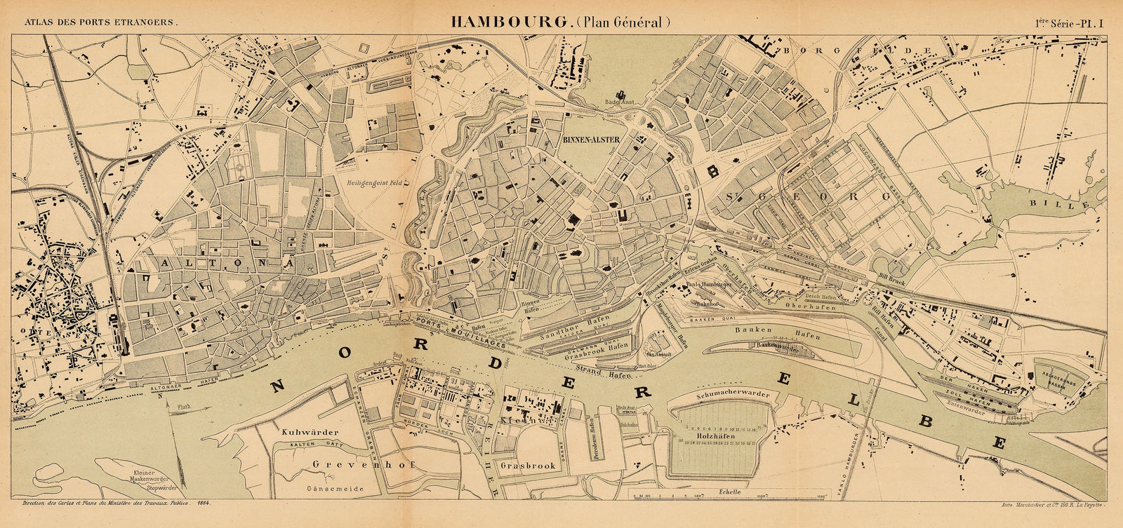 A. Simon, Port of Hamburg, 1889