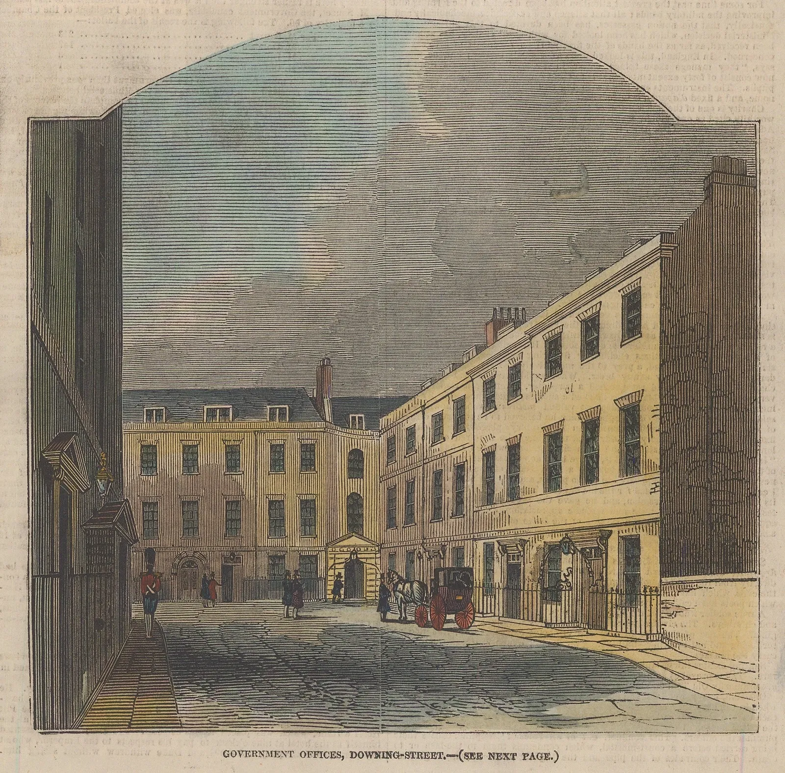 Illustrated London News (ILN), London - Downing Street, 1846