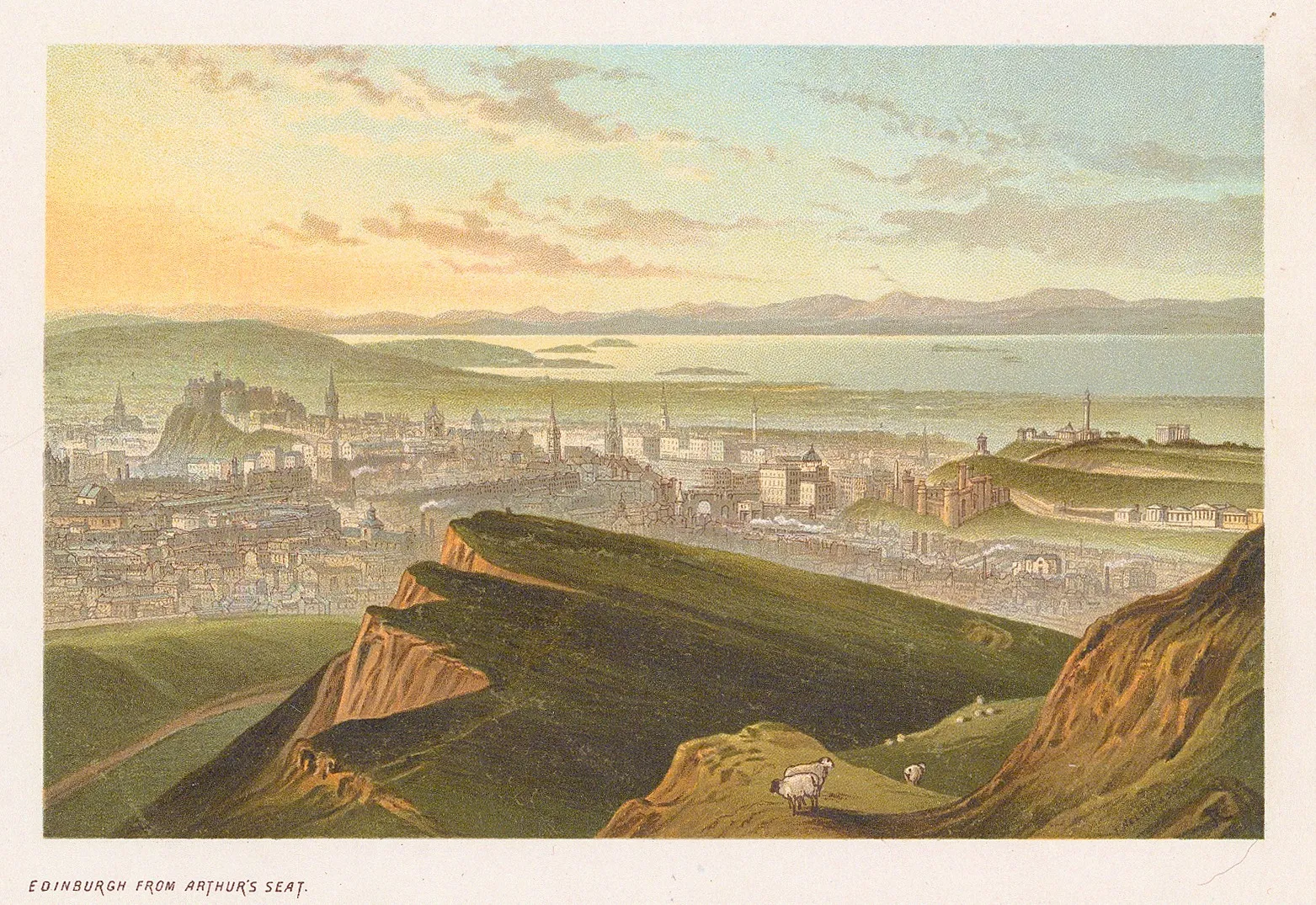 Thomas Nelson, Scotland - Edinburgh from Arthur's Seat, 1889