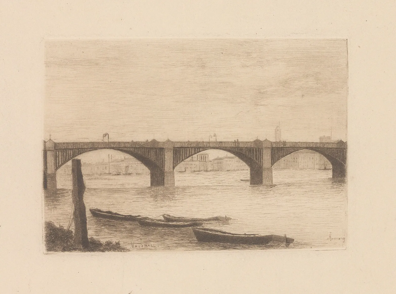 J.H. Herring, London - Vauxhall Bridge, 1884