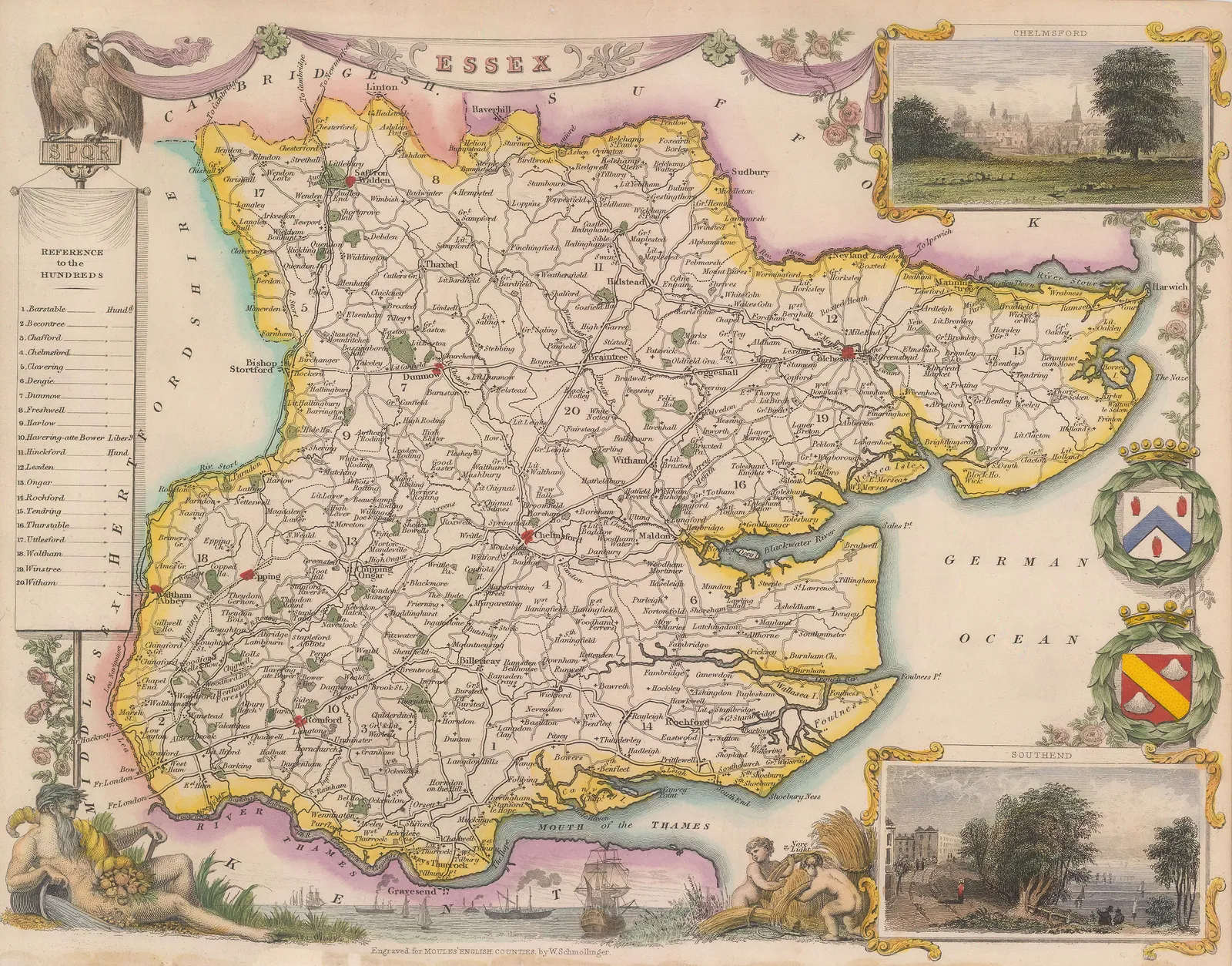 Thomas Moule, Essex, 1840 c.