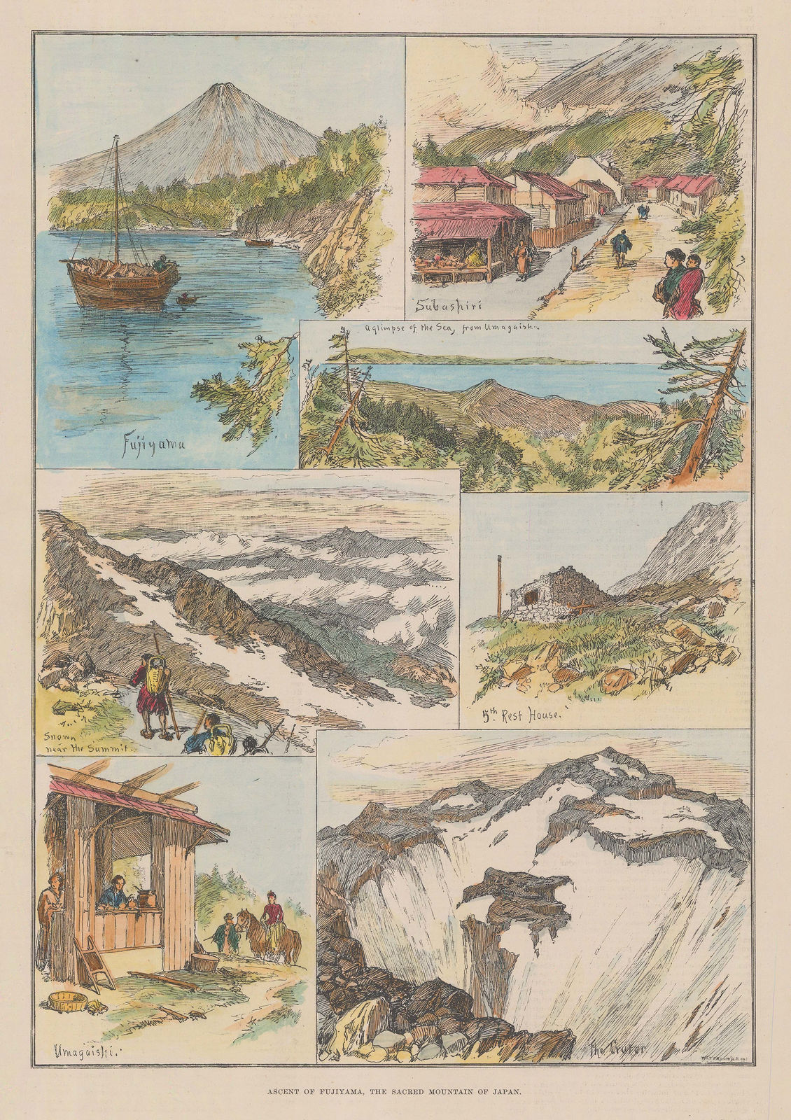 Illustrated London News (ILN), Japan - Mount Fujiyama, 1889